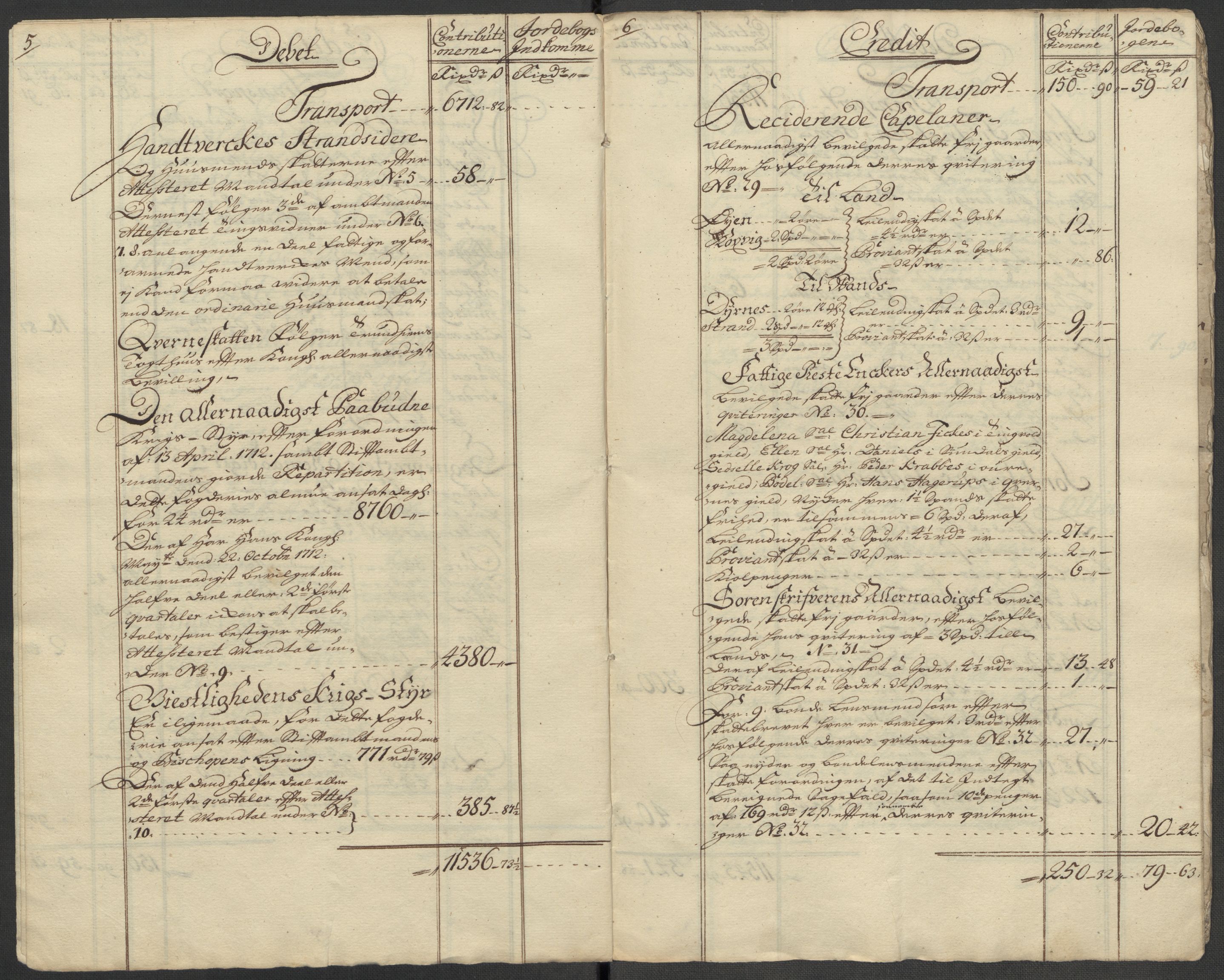 Rentekammeret inntil 1814, Reviderte regnskaper, Fogderegnskap, AV/RA-EA-4092/R56/L3746: Fogderegnskap Nordmøre, 1712, p. 15