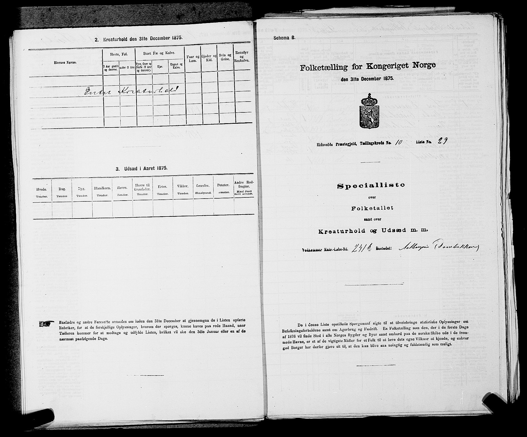 RA, 1875 census for 0237P Eidsvoll, 1875, p. 1515