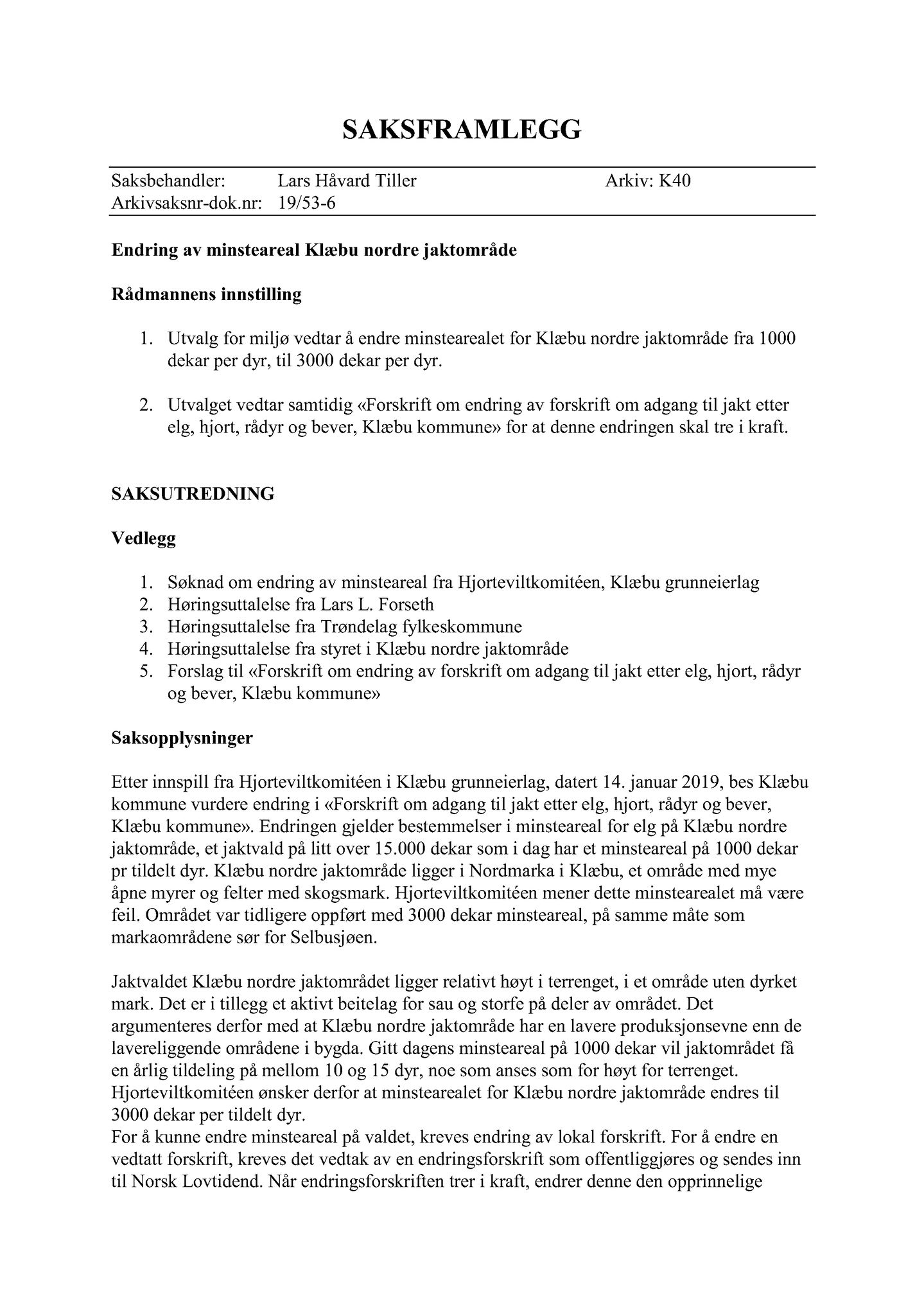 Klæbu Kommune, TRKO/KK/06-UM/L006: Utvalg for miljø - Møtedokumenter 2019, 2019, p. 86