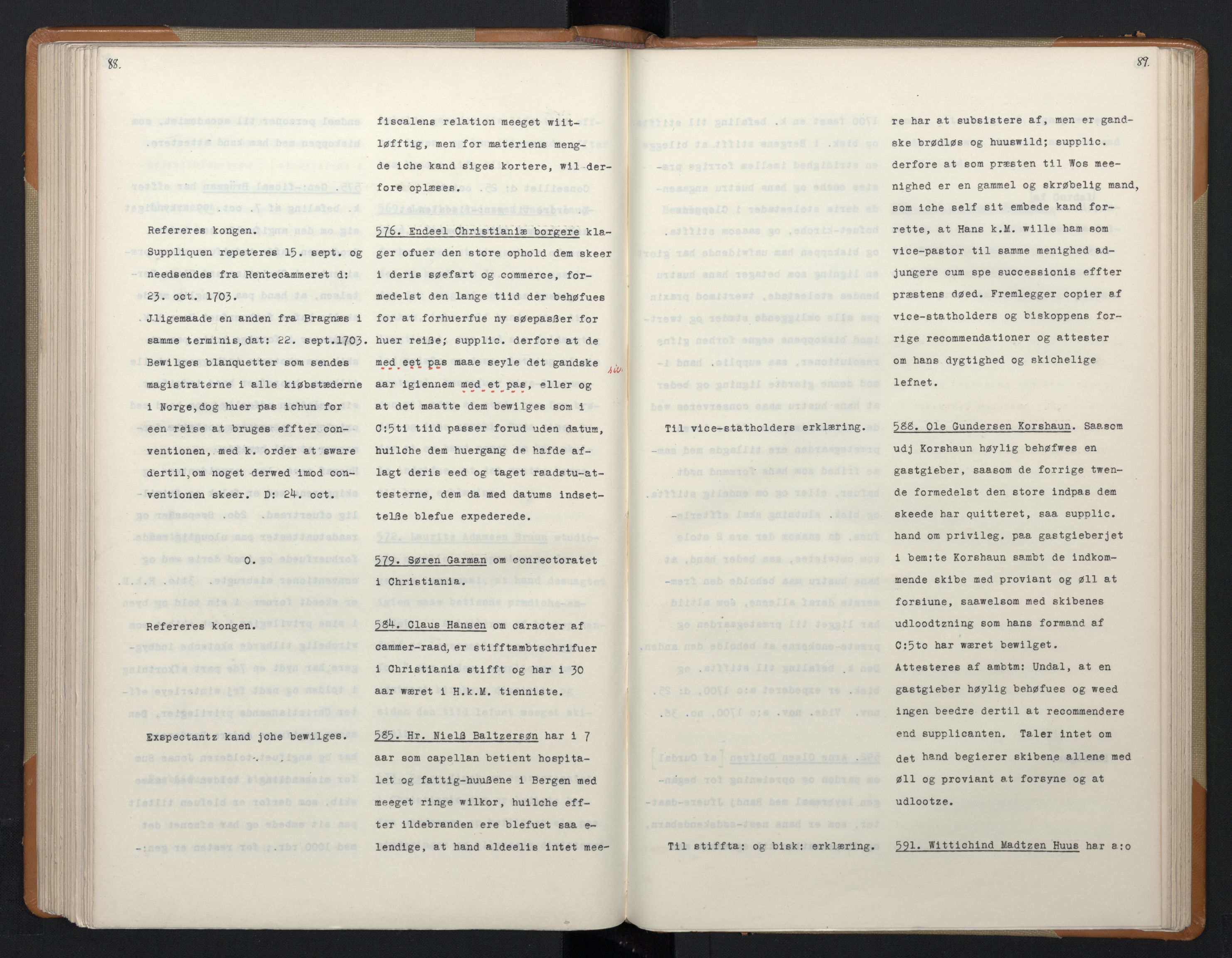 Avskriftsamlingen, AV/RA-EA-4022/F/Fa/L0071: Supplikker, 1703, p. 171