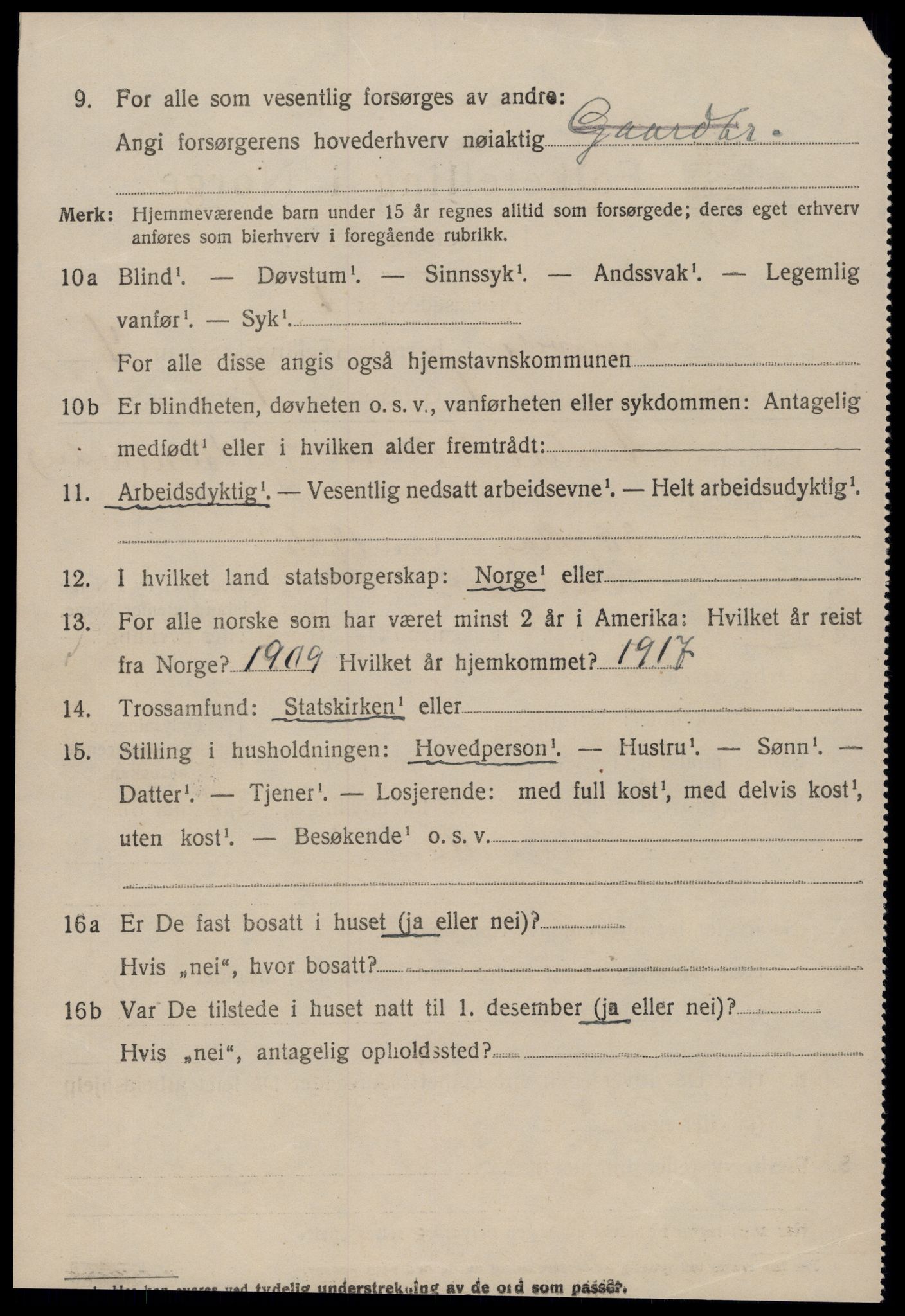 SAT, 1920 census for Stangvik, 1920, p. 2355