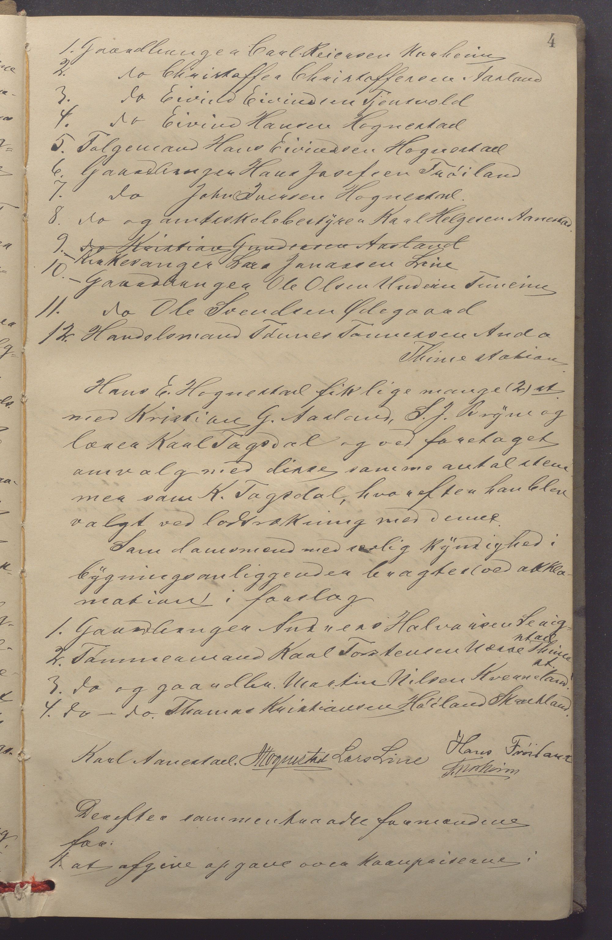 Time kommune - Formannskapet, IKAR/K-100592/A/Aa/L0004: Møtebok, 1899-1901, p. 4a