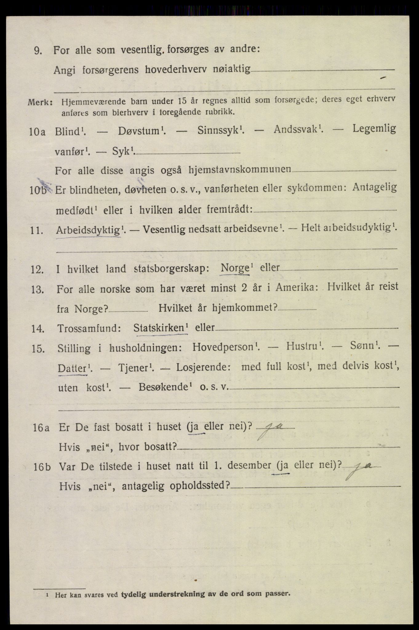 SAK, 1920 census for Eide, 1920, p. 1167