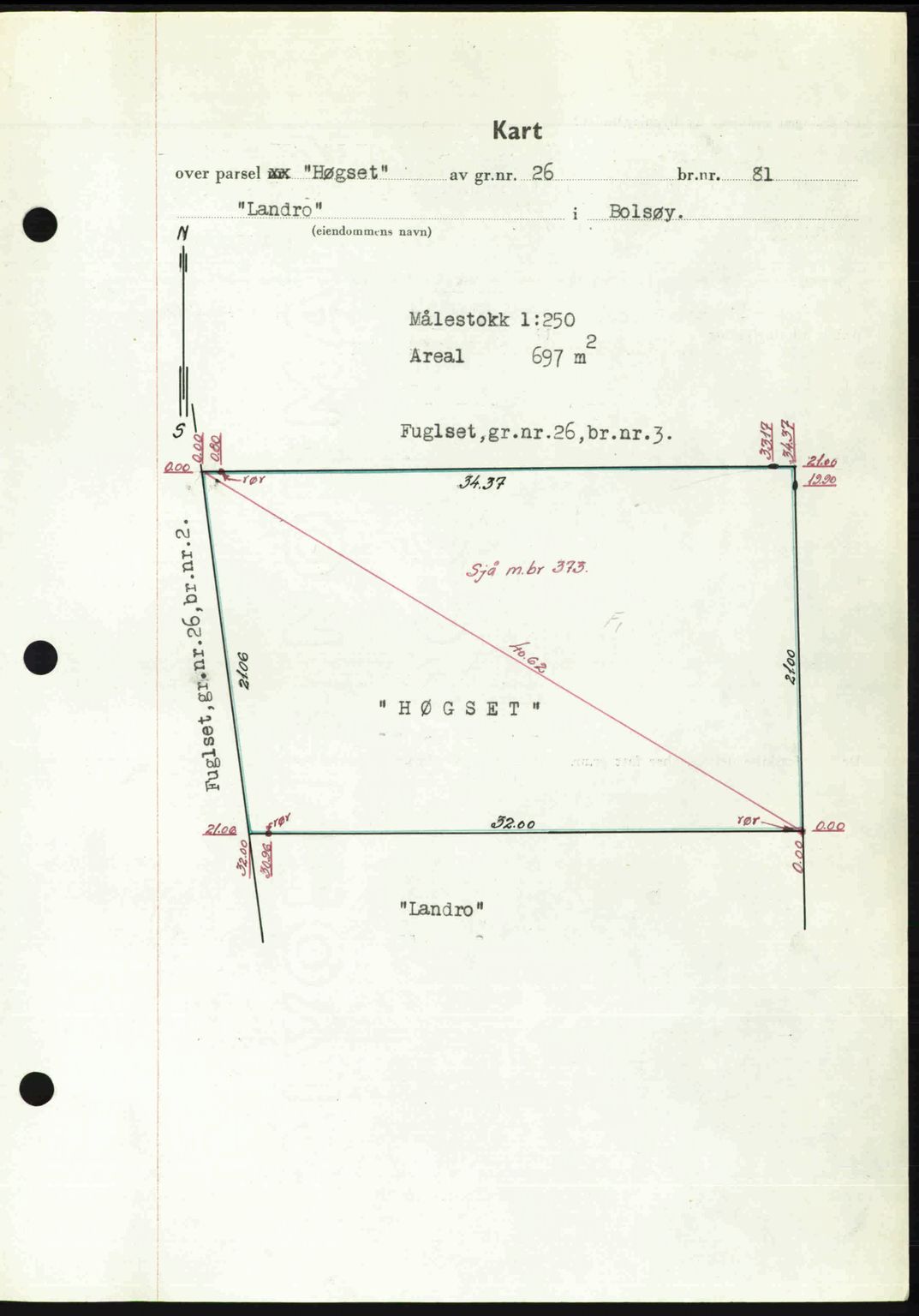 Romsdal sorenskriveri, AV/SAT-A-4149/1/2/2C: Mortgage book no. A32, 1950-1950, Diary no: : 281/1950