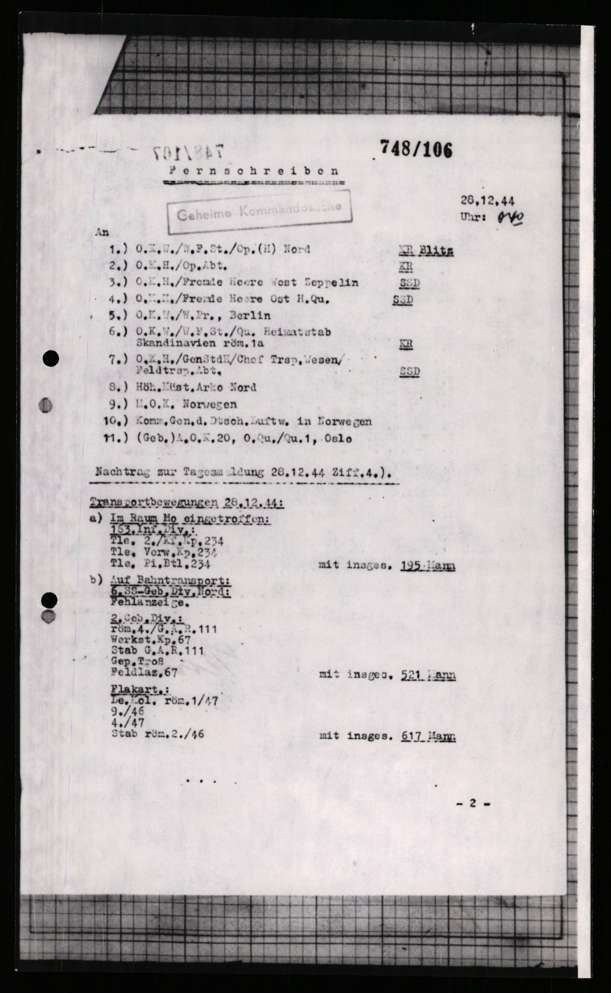 Forsvarets Overkommando. 2 kontor. Arkiv 11.4. Spredte tyske arkivsaker, AV/RA-RAFA-7031/D/Dar/Dara/L0005: Krigsdagbøker for 20. Gebirgs-Armee-Oberkommando (AOK 20), 1942-1944, p. 591