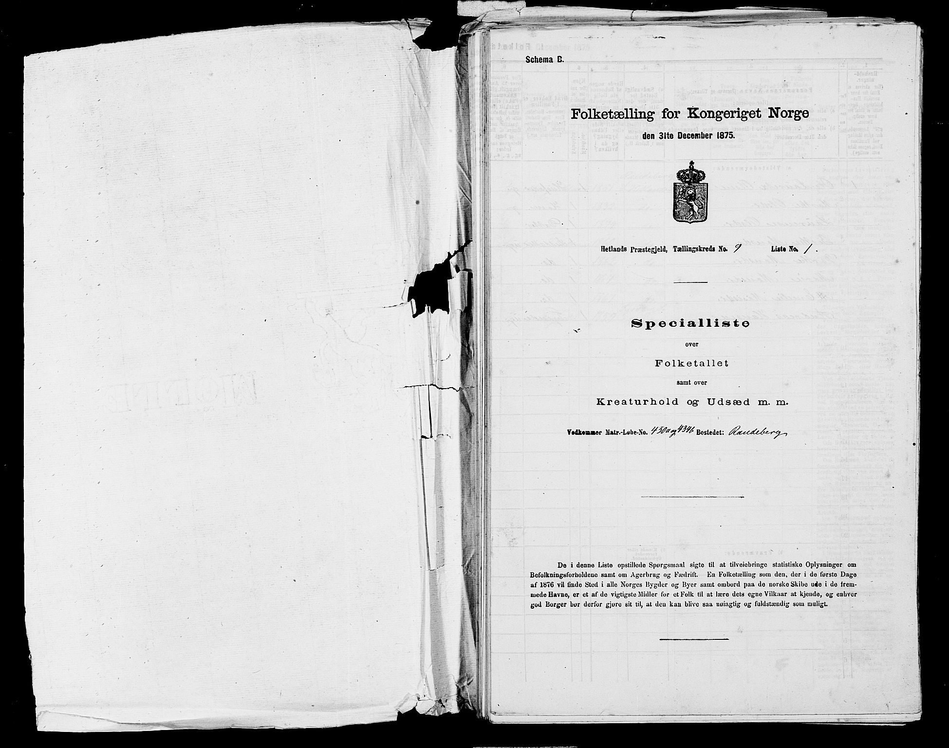 SAST, 1875 census for 1126P Hetland, 1875, p. 1797