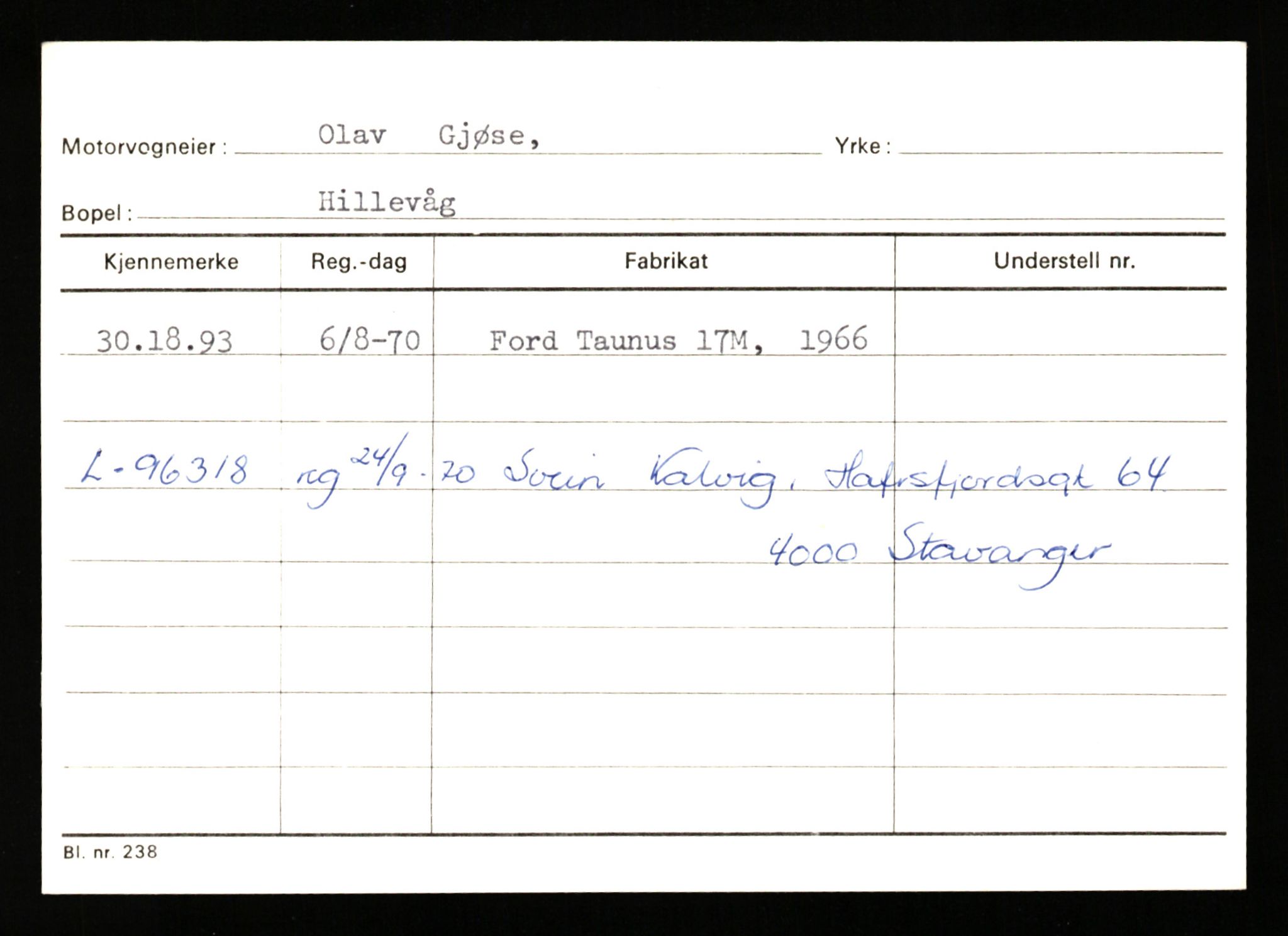 Stavanger trafikkstasjon, AV/SAST-A-101942/0/G/L0011: Registreringsnummer: 240000 - 363477, 1930-1971, p. 1309