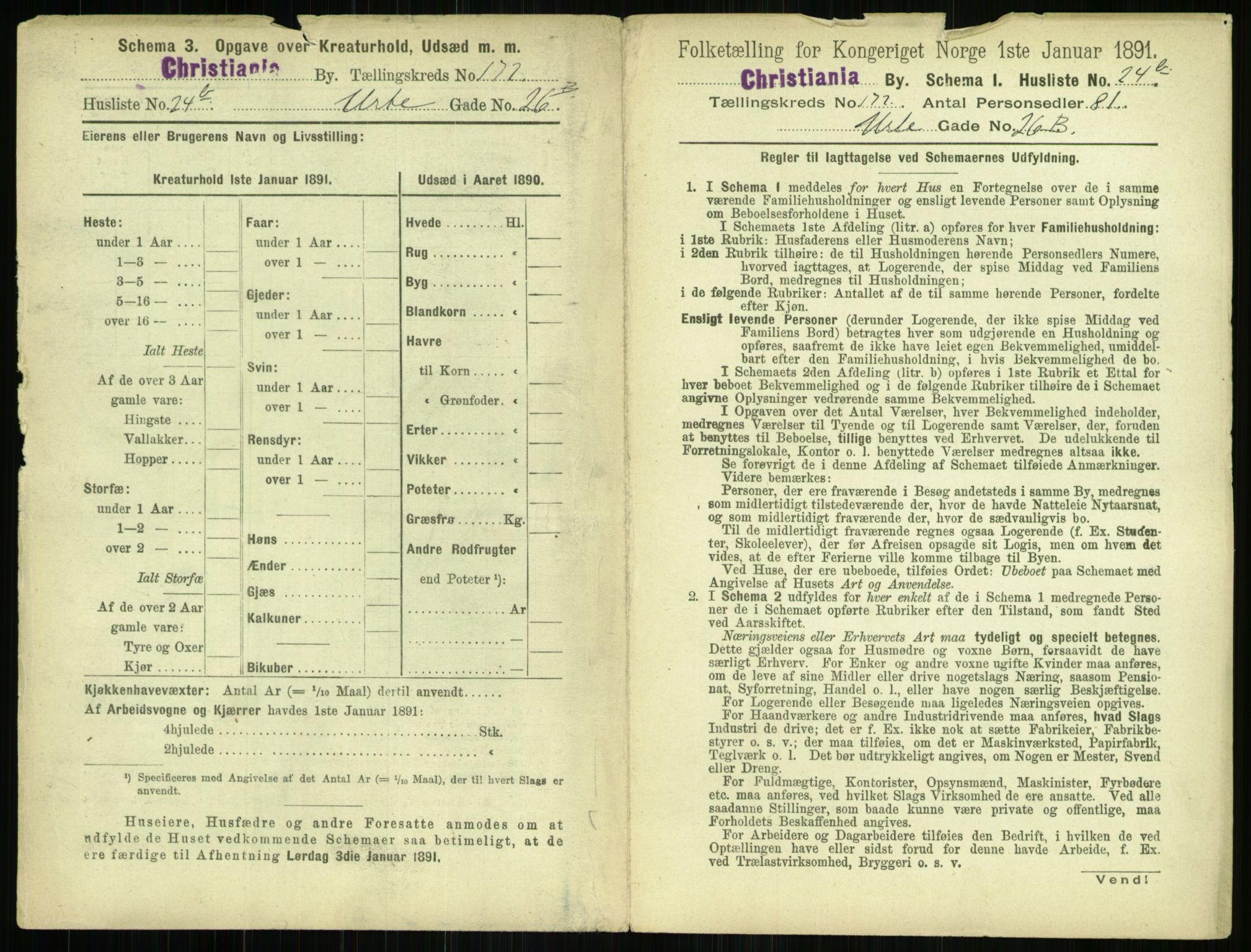 RA, 1891 census for 0301 Kristiania, 1891, p. 101679