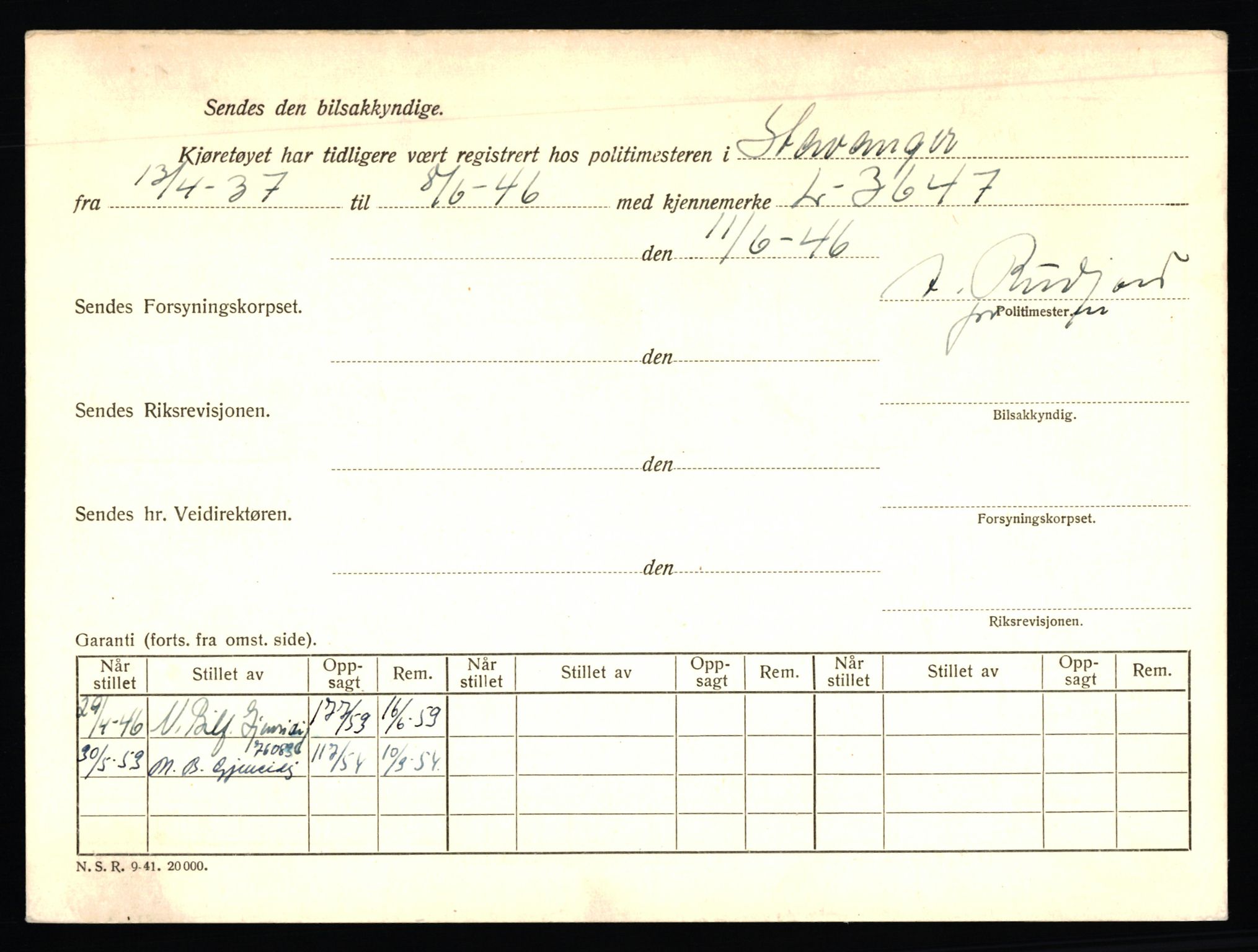 Stavanger trafikkstasjon, AV/SAST-A-101942/0/F/L0002: L-350 - L-699, 1930-1971, p. 128