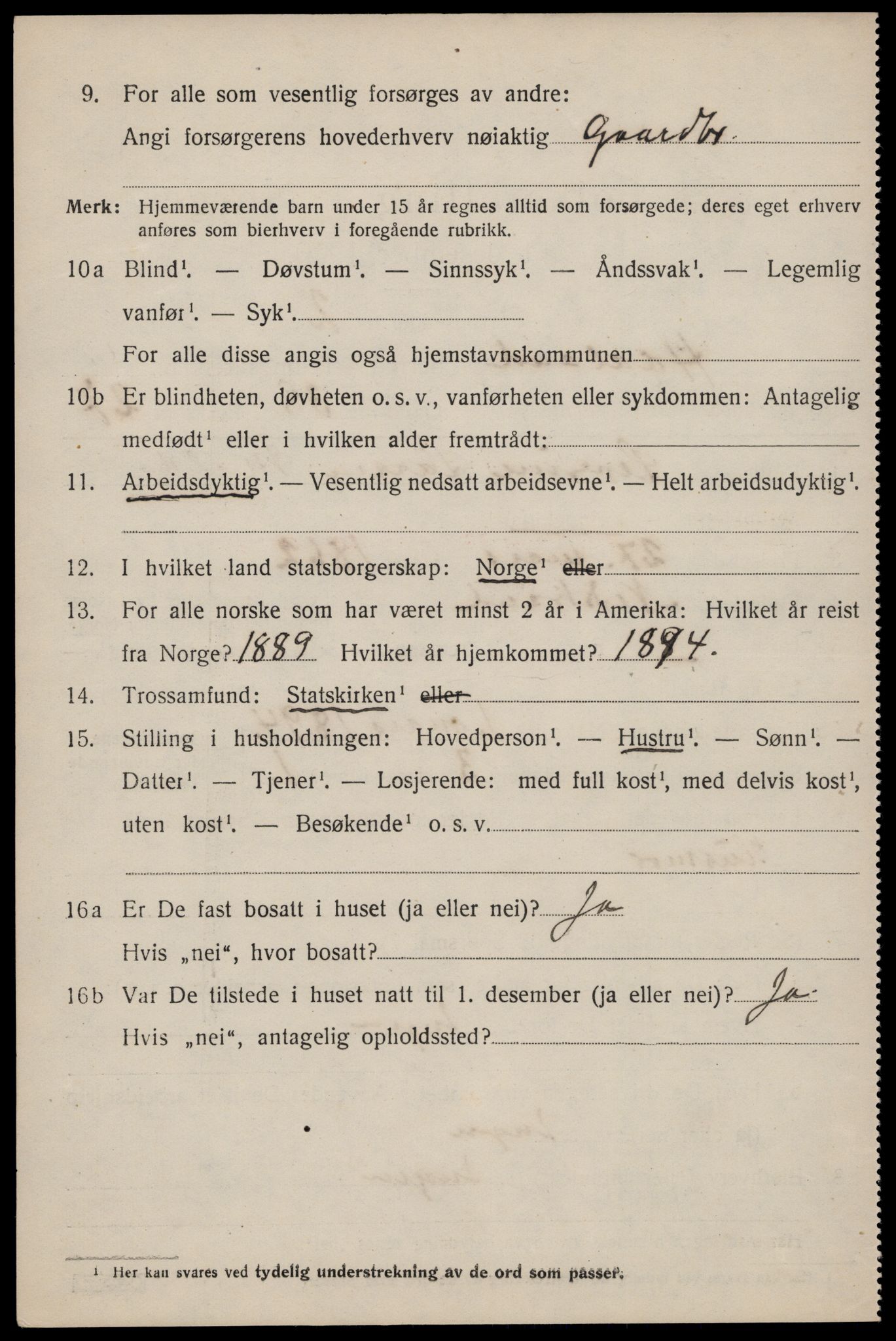 SAST, 1920 census for Håland, 1920, p. 9230