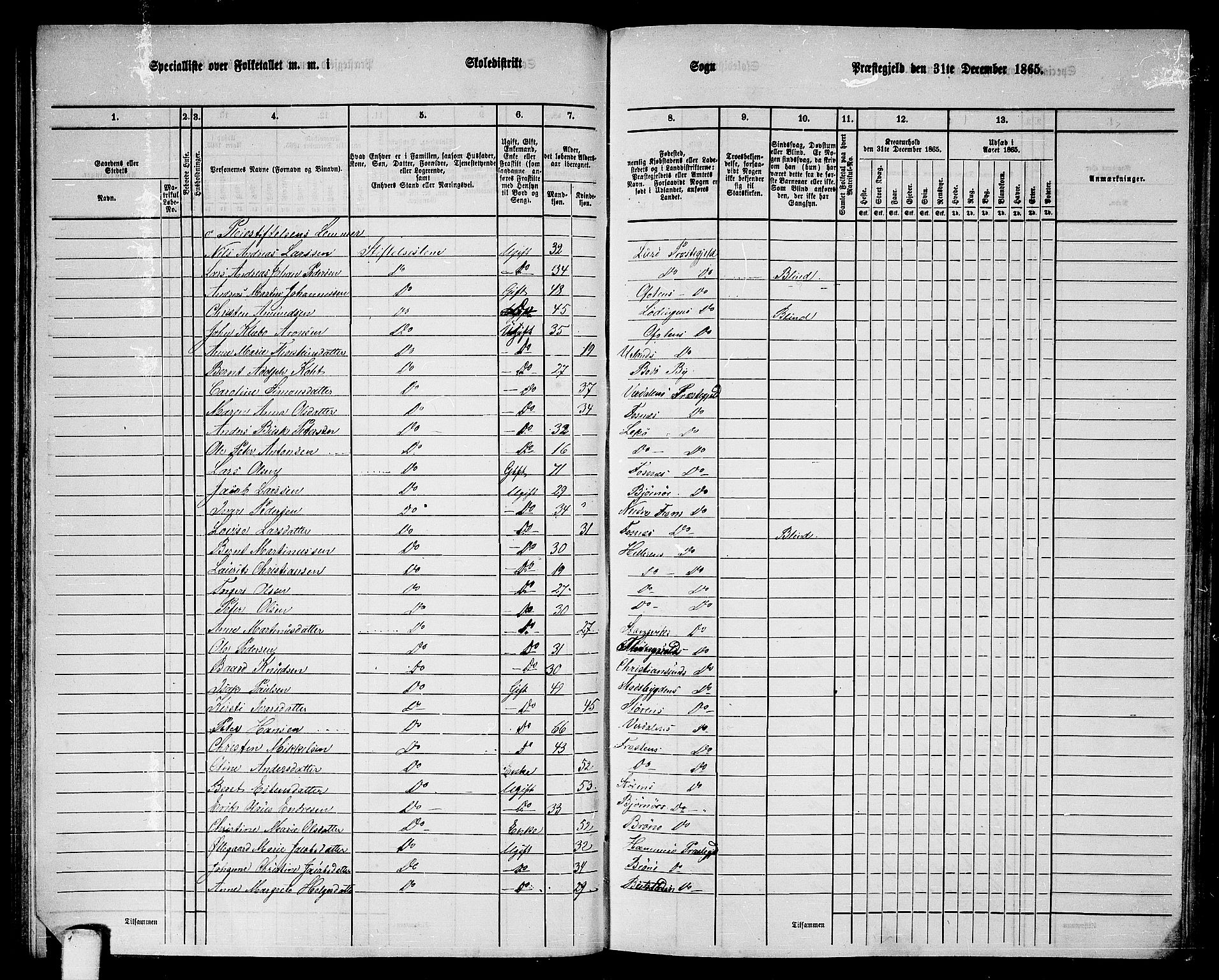 RA, 1865 census for Strinda, 1865, p. 94