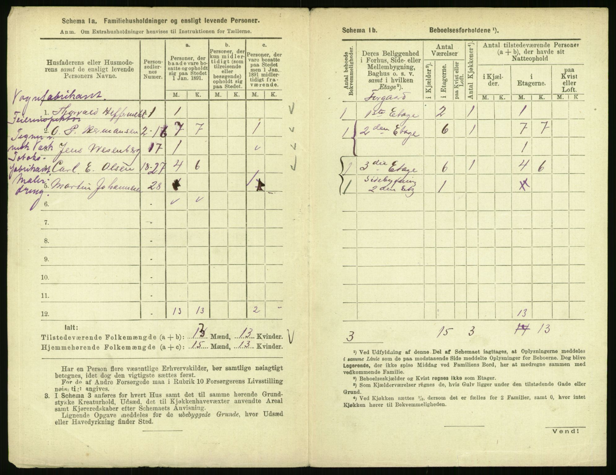 RA, 1891 census for 0301 Kristiania, 1891, p. 45950