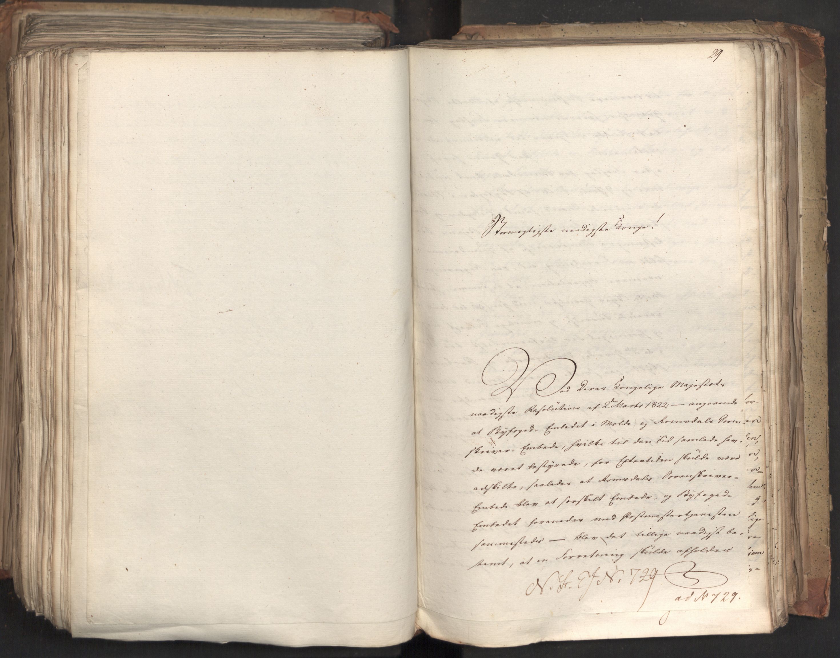 Statsrådsavdelingen i Stockholm, AV/RA-S-1003/D/Da/L0035: Regjeringsinnstillinger nr. 541-840, 1823, p. 511