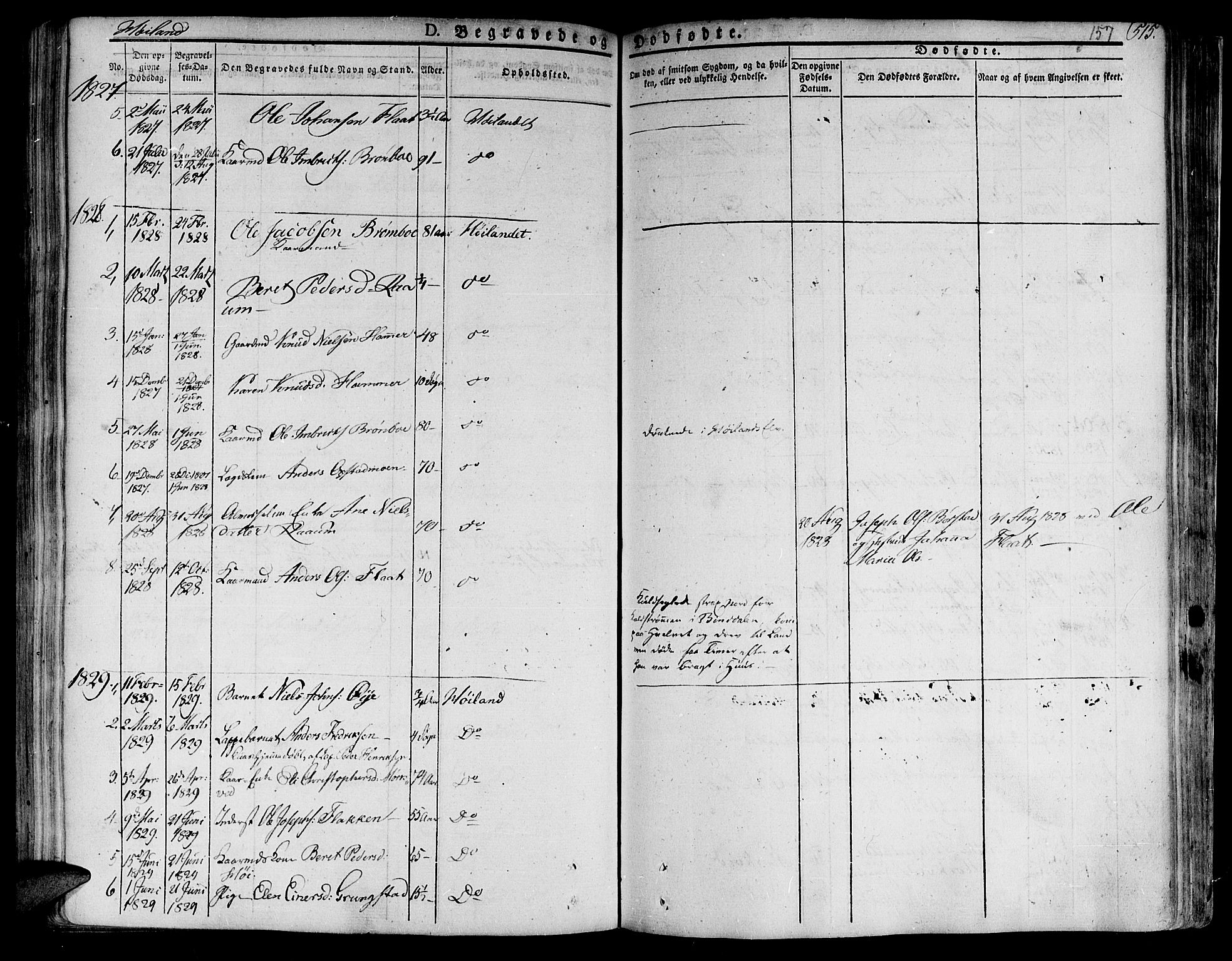 Ministerialprotokoller, klokkerbøker og fødselsregistre - Nord-Trøndelag, SAT/A-1458/758/L0510: Parish register (official) no. 758A01 /2, 1821-1841, p. 157
