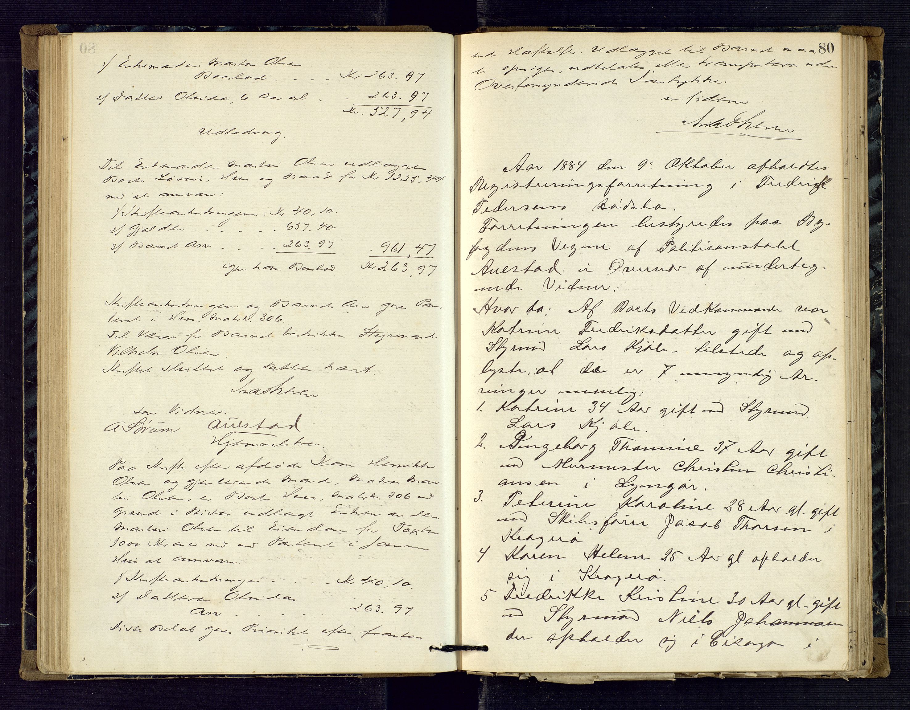 Risør byfogd, AV/SAK-1222-0005/H/Hc/L0004: Skifteprotokoll nr. 3B, 1882-1886, p. 80