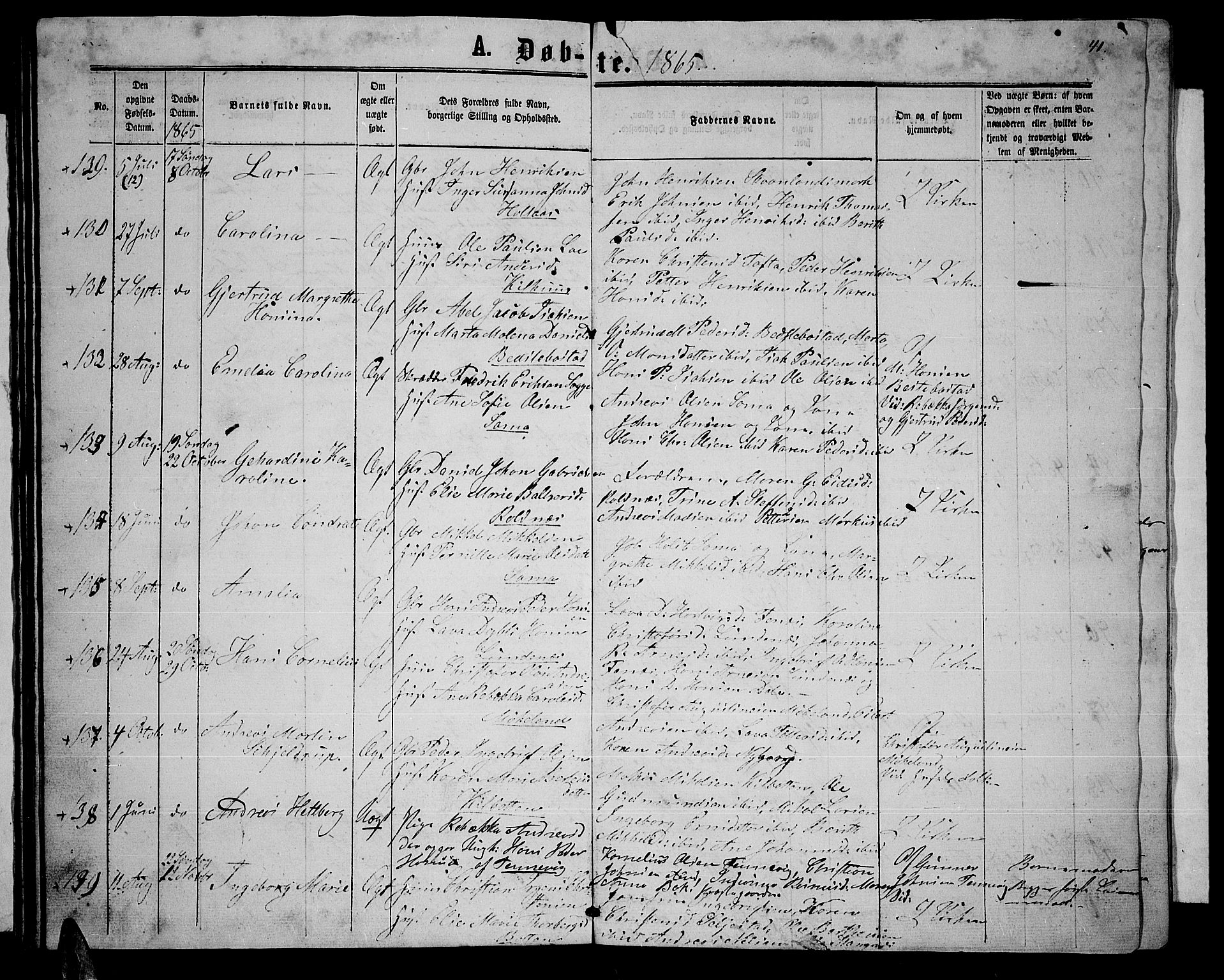 Trondenes sokneprestkontor, SATØ/S-1319/H/Hb/L0008klokker: Parish register (copy) no. 8, 1863-1869, p. 41