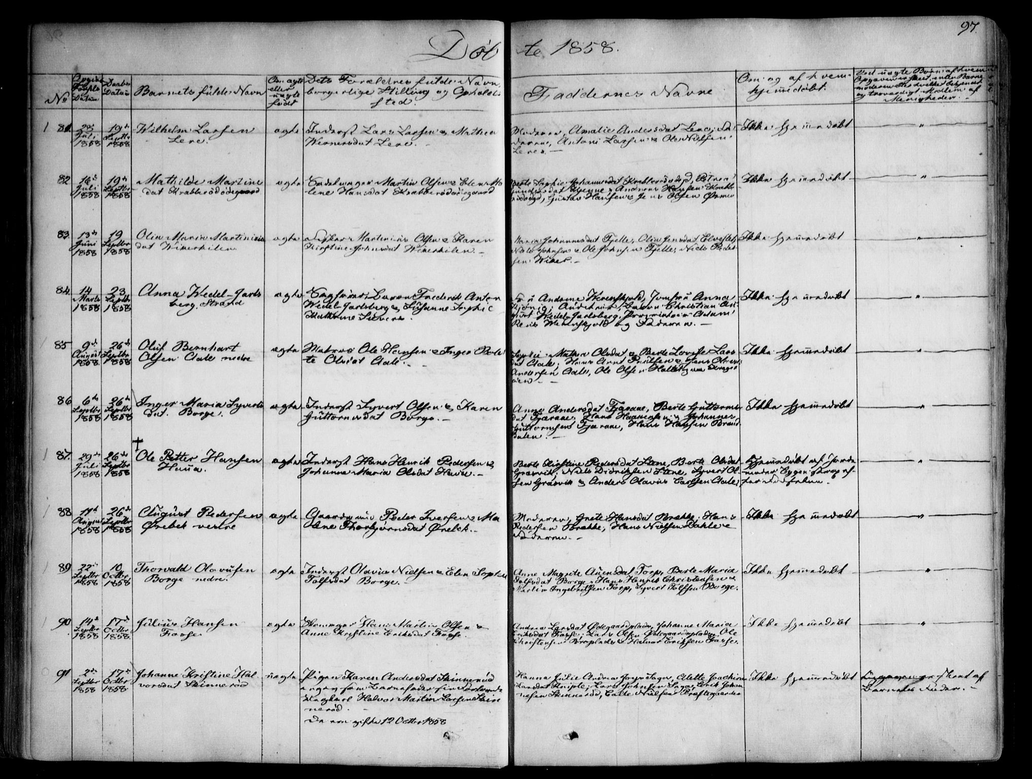 Onsøy prestekontor Kirkebøker, AV/SAO-A-10914/F/Fa/L0003: Parish register (official) no. I 3, 1841-1860, p. 97