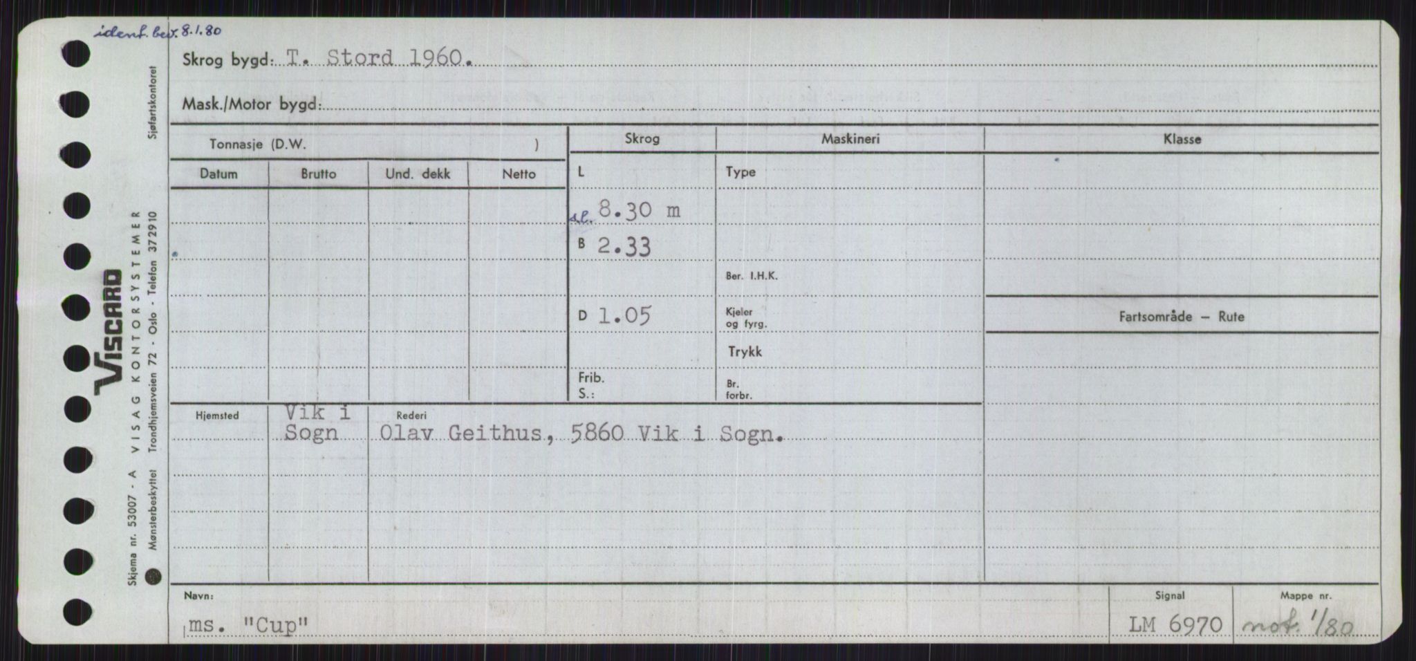 Sjøfartsdirektoratet med forløpere, Skipsmålingen, RA/S-1627/H/Ha/L0001/0002: Fartøy, A-Eig / Fartøy Bjør-Eig, p. 727