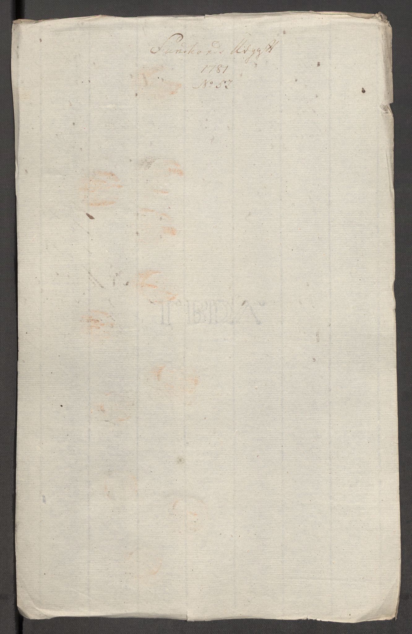 Rentekammeret inntil 1814, Reviderte regnskaper, Fogderegnskap, RA/EA-4092/R48/L3097: Fogderegnskap Sunnhordland og Hardanger, 1781, p. 344