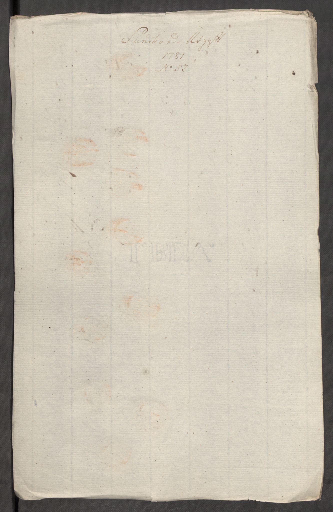 Rentekammeret inntil 1814, Reviderte regnskaper, Fogderegnskap, AV/RA-EA-4092/R48/L3097: Fogderegnskap Sunnhordland og Hardanger, 1781, p. 344