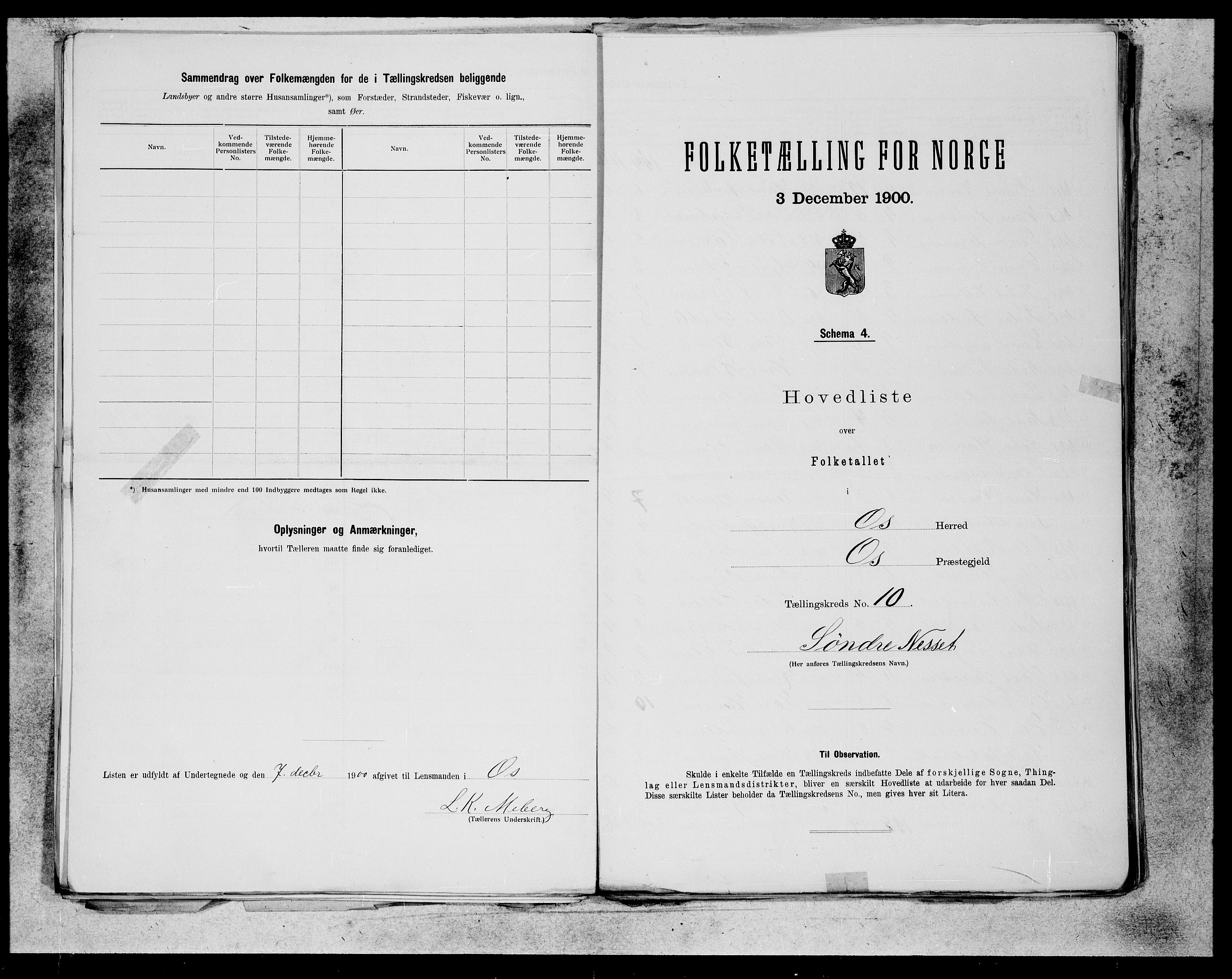 SAB, 1900 census for Os, 1900, p. 19