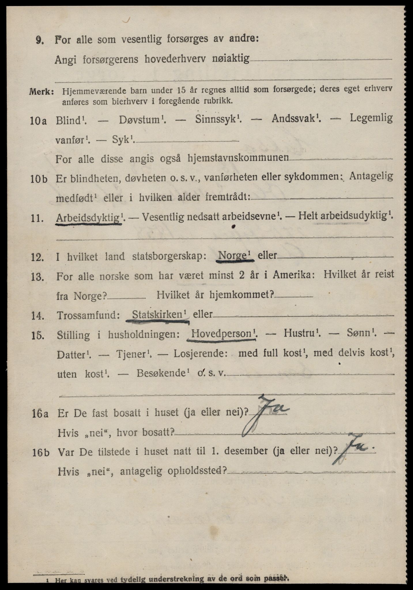 SAT, 1920 census for Halsa, 1920, p. 1091