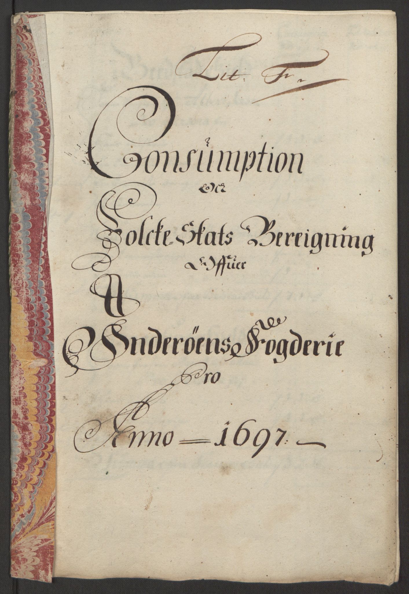 Rentekammeret inntil 1814, Reviderte regnskaper, Fogderegnskap, RA/EA-4092/R63/L4309: Fogderegnskap Inderøy, 1695-1697, p. 434