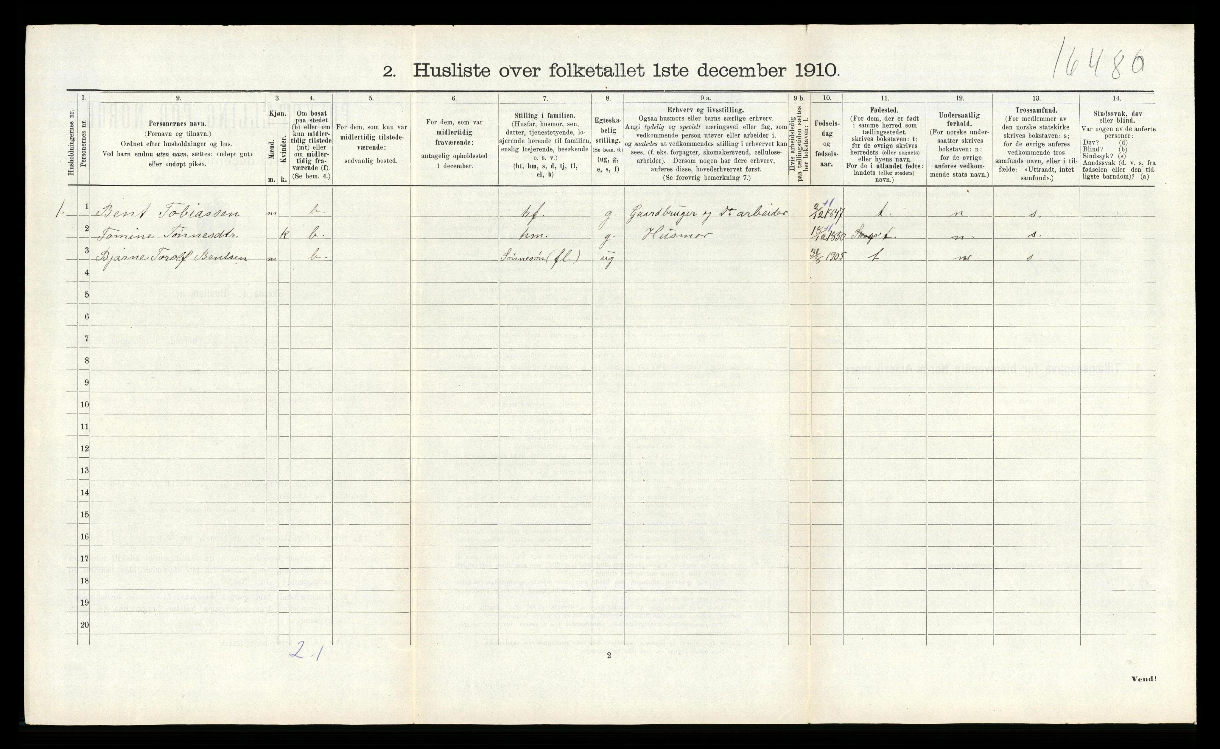 RA, 1910 census for Halse og Harkmark, 1910, p. 559