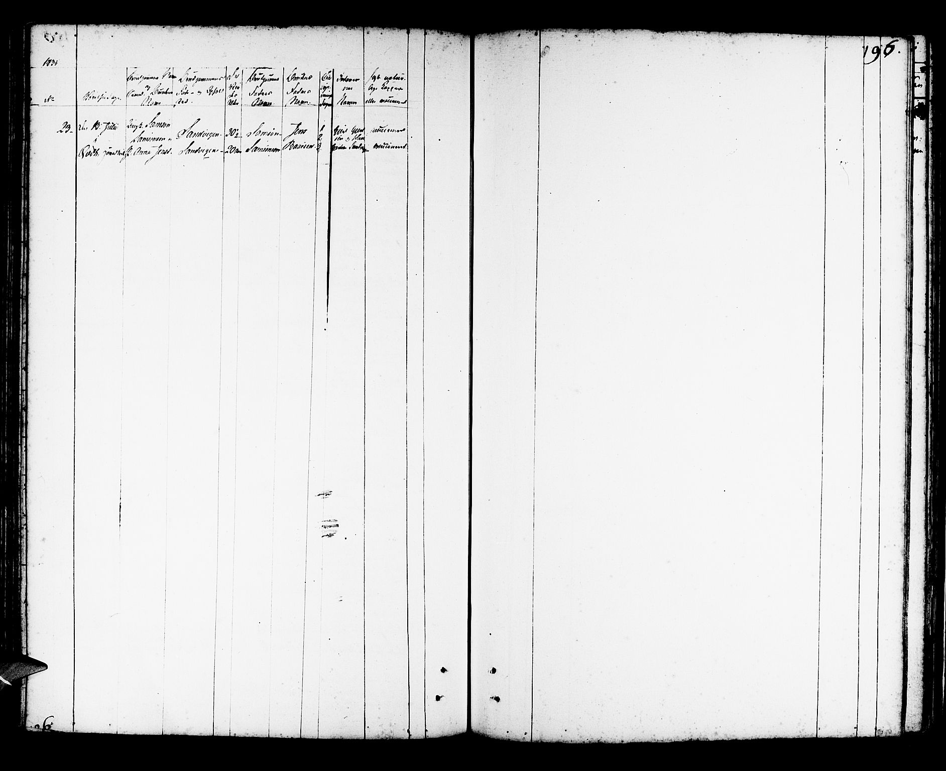 Kvinnherad sokneprestembete, AV/SAB-A-76401/H/Haa: Parish register (official) no. A 5, 1811-1835, p. 196