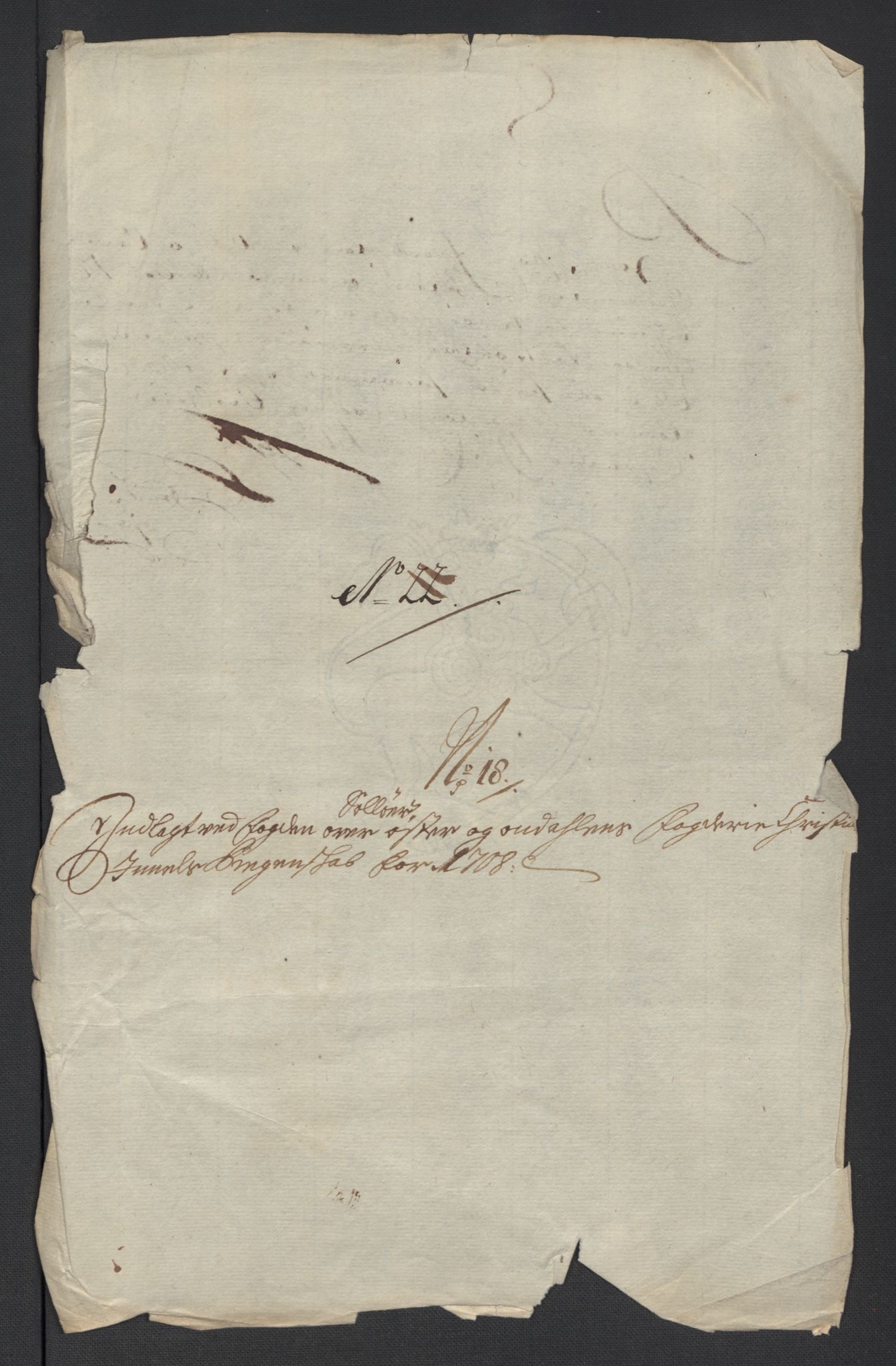 Rentekammeret inntil 1814, Reviderte regnskaper, Fogderegnskap, AV/RA-EA-4092/R13/L0845: Fogderegnskap Solør, Odal og Østerdal, 1708, p. 257