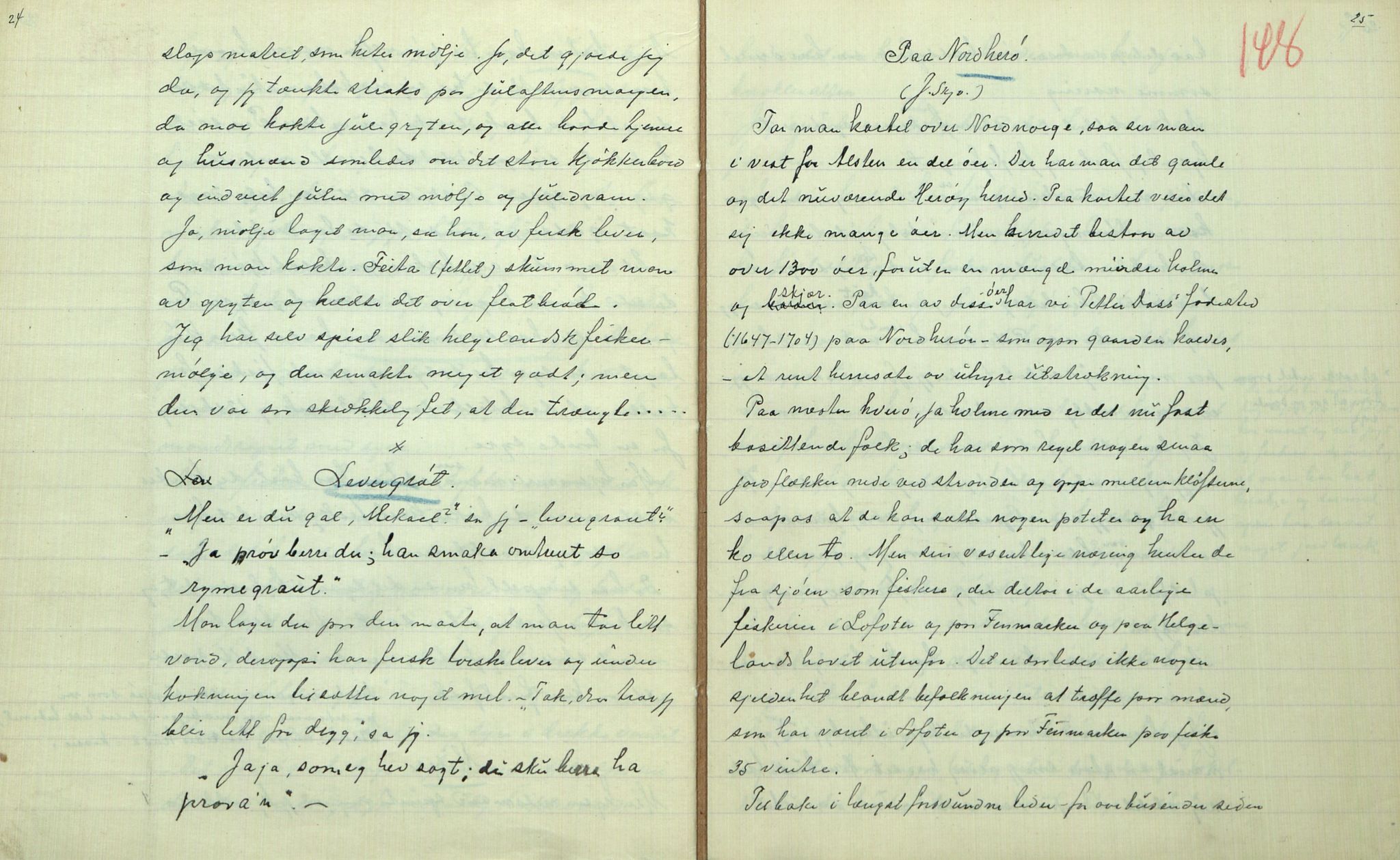 Rikard Berge, TEMU/TGM-A-1003/F/L0014/0040: 471-512 / 510 Brev til Berge frå Hankenæs + oppskrifter som H. kallar for sine, 1915-1917, p. 147-148