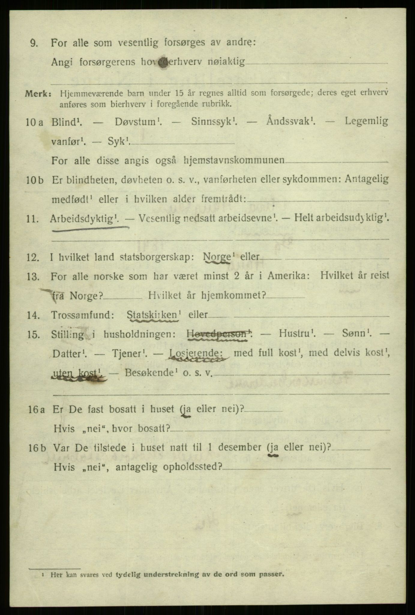 SAB, 1920 census for Bergen, 1920, p. 208465