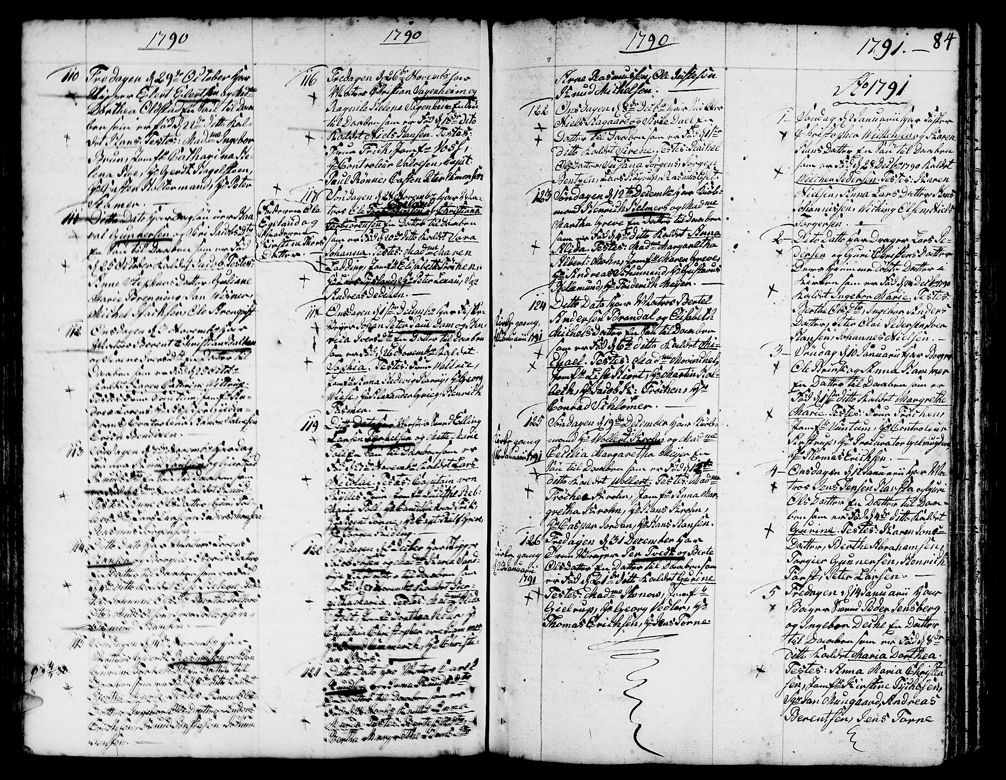 Nykirken Sokneprestembete, AV/SAB-A-77101/H/Haa/L0005: Parish register (official) no. A 5, 1775-1808, p. 84