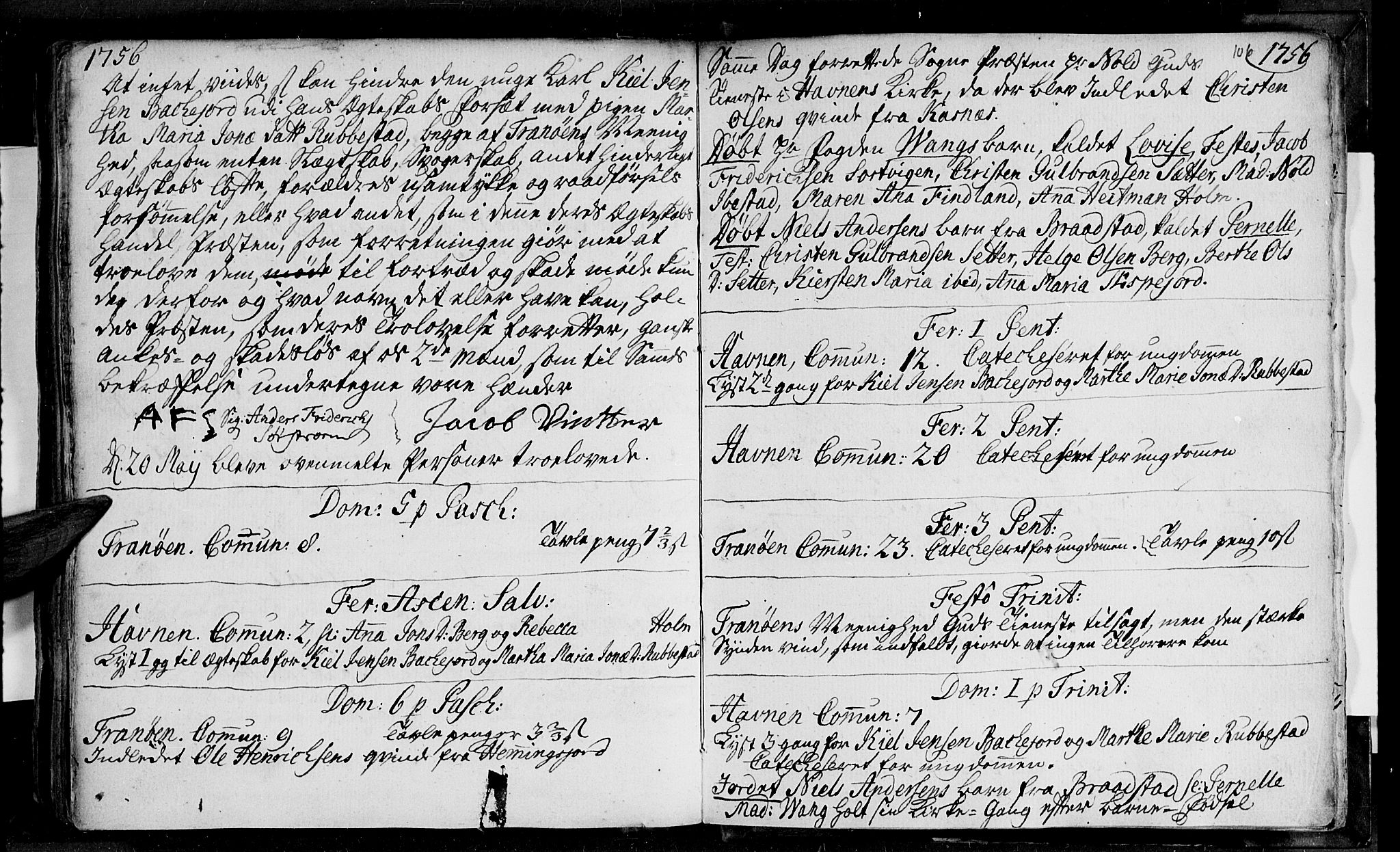 Ibestad sokneprestembete, SATØ/S-0077/H/Ha/Haa/L0001kirke: Parish register (official) no. 1, 1744-1757, p. 106