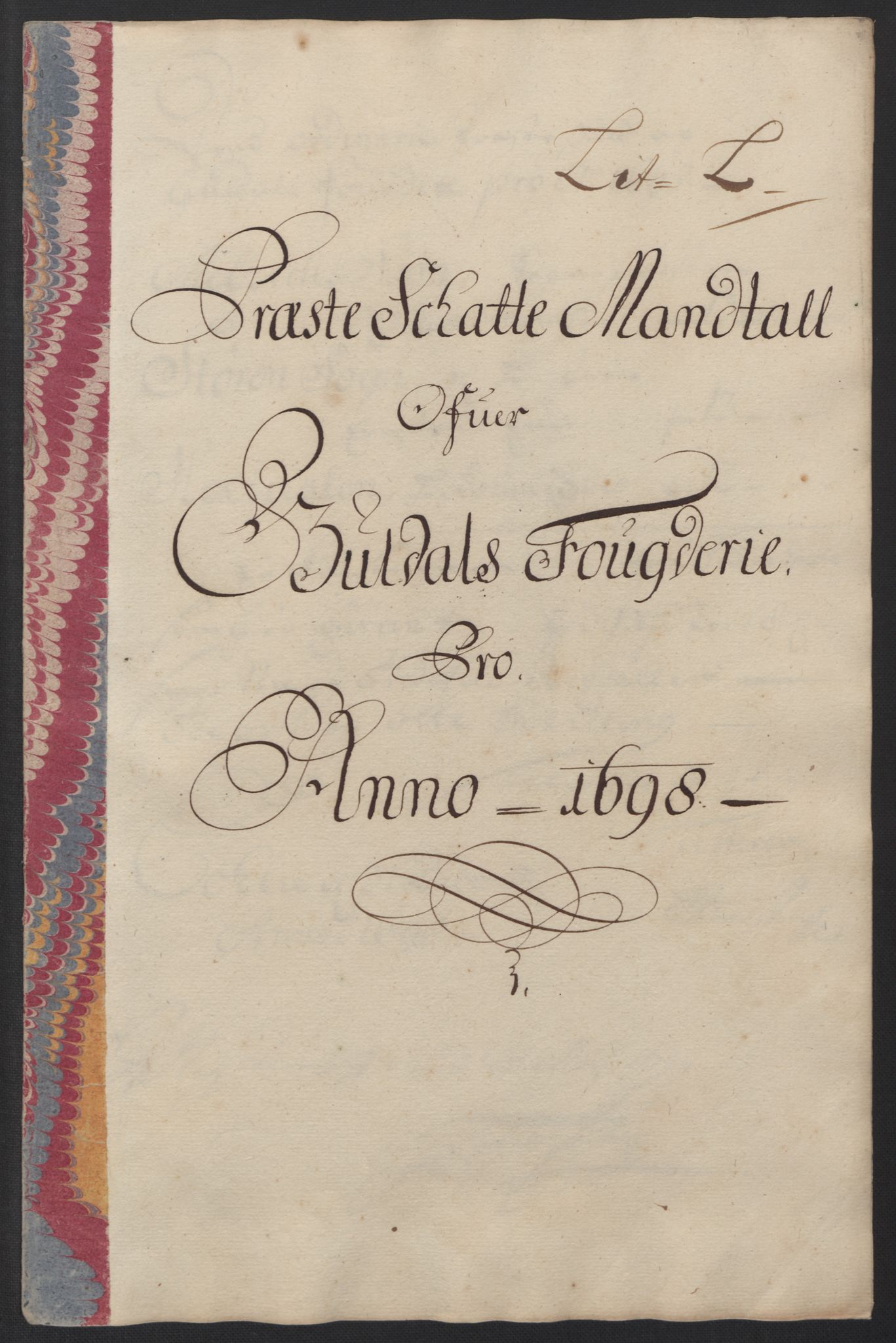 Rentekammeret inntil 1814, Reviderte regnskaper, Fogderegnskap, RA/EA-4092/R60/L3948: Fogderegnskap Orkdal og Gauldal, 1698, p. 383