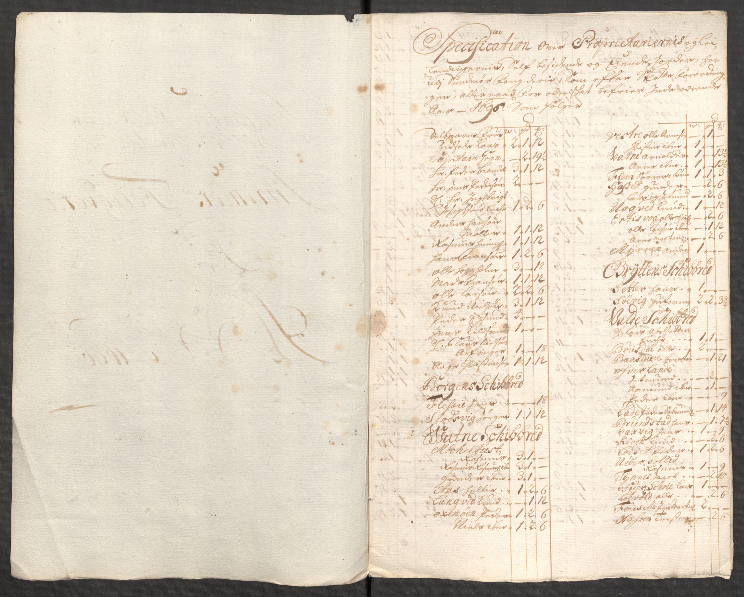 Rentekammeret inntil 1814, Reviderte regnskaper, Fogderegnskap, AV/RA-EA-4092/R54/L3556: Fogderegnskap Sunnmøre, 1696-1698, p. 124