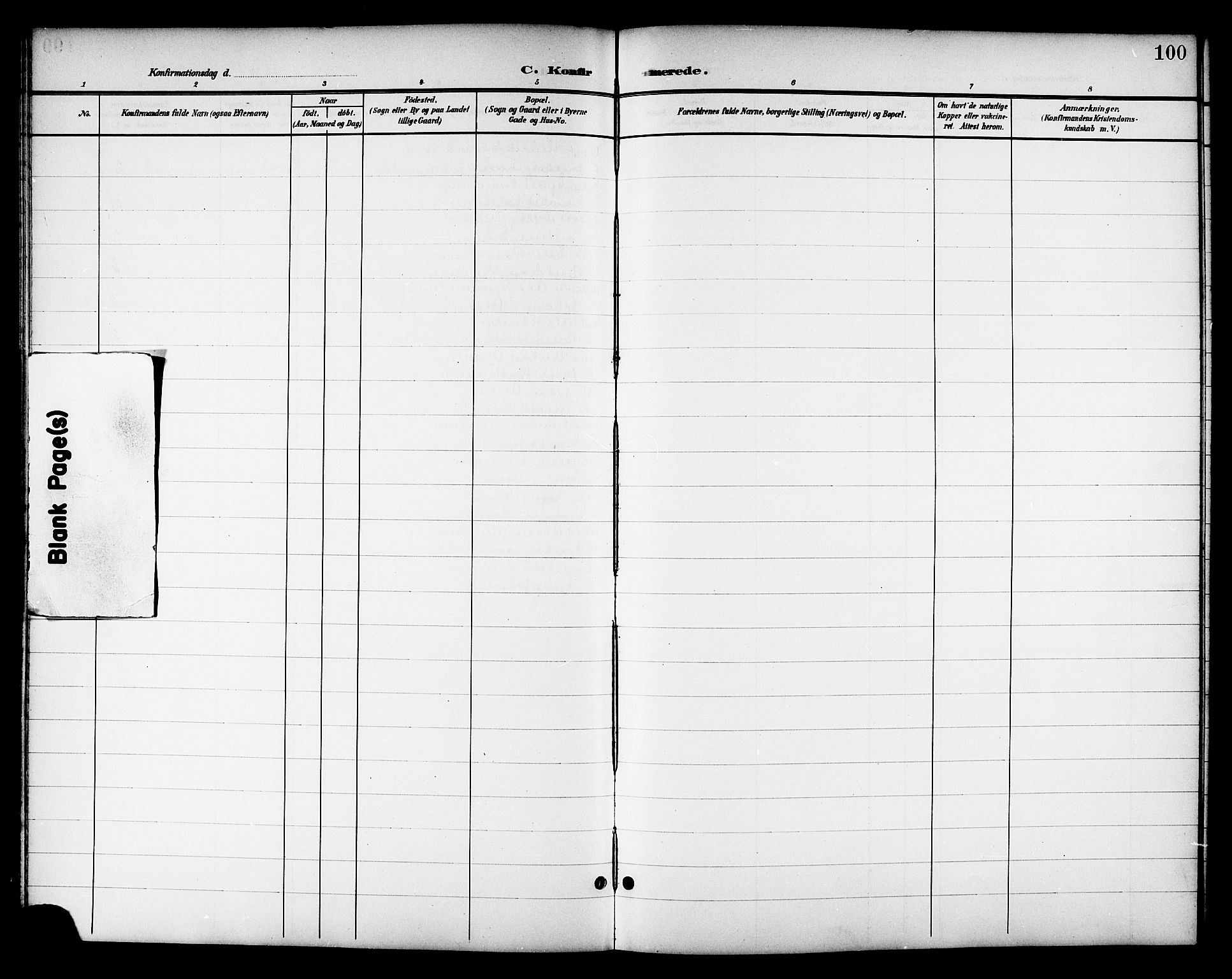 Ministerialprotokoller, klokkerbøker og fødselsregistre - Nord-Trøndelag, SAT/A-1458/714/L0135: Parish register (copy) no. 714C04, 1899-1918, p. 100