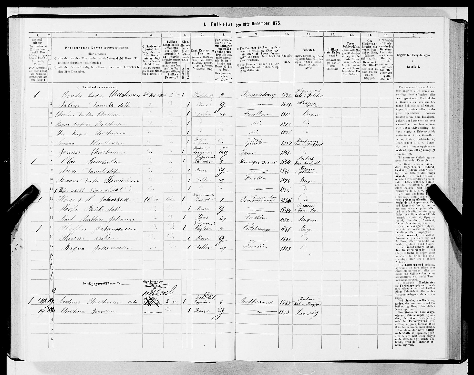 SAB, 1875 census for 1301 Bergen, 1875, p. 2726