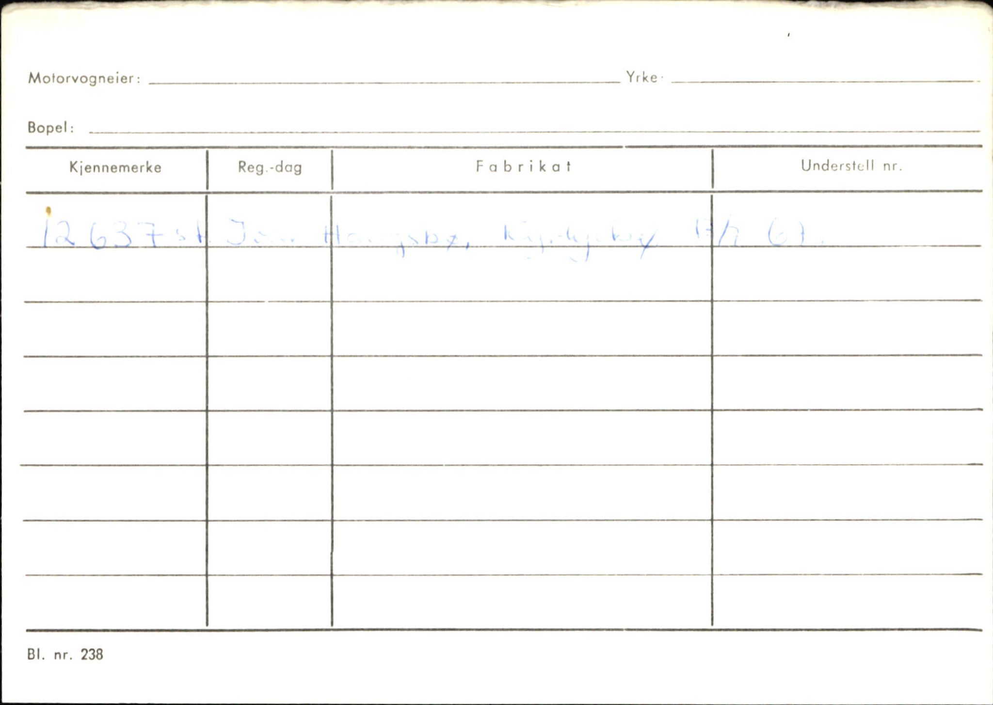 Statens vegvesen, Sogn og Fjordane vegkontor, AV/SAB-A-5301/4/F/L0133: Eigarregister Bremanger A-Å. Gaular A-H, 1945-1975, p. 874