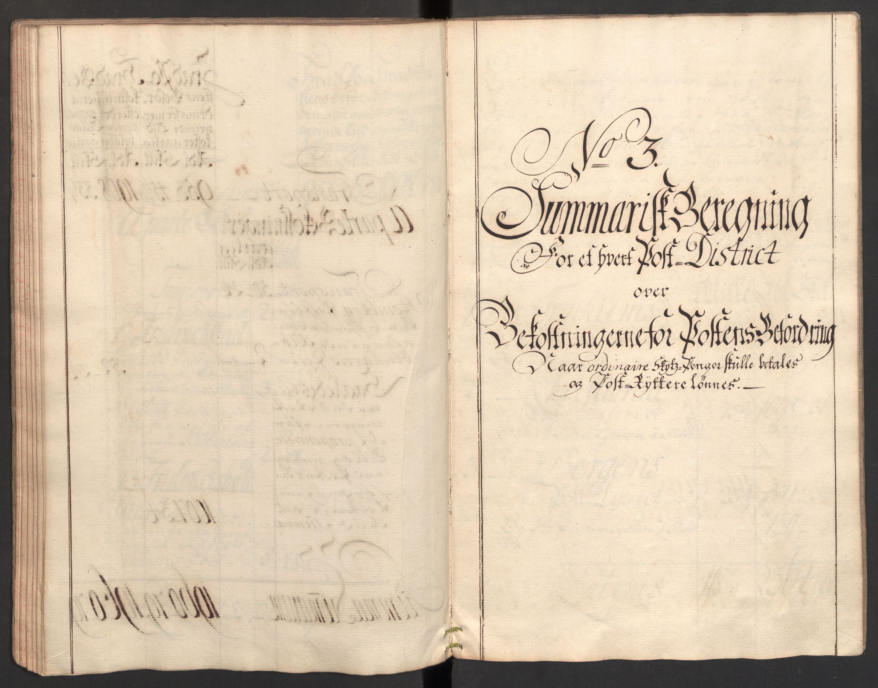 Generalpostdireksjonen 1719-1814, RA/EA-3108/E/L0025: Fortegnelse og forklaringer om postturene i Norge, 1752-1754, p. 47