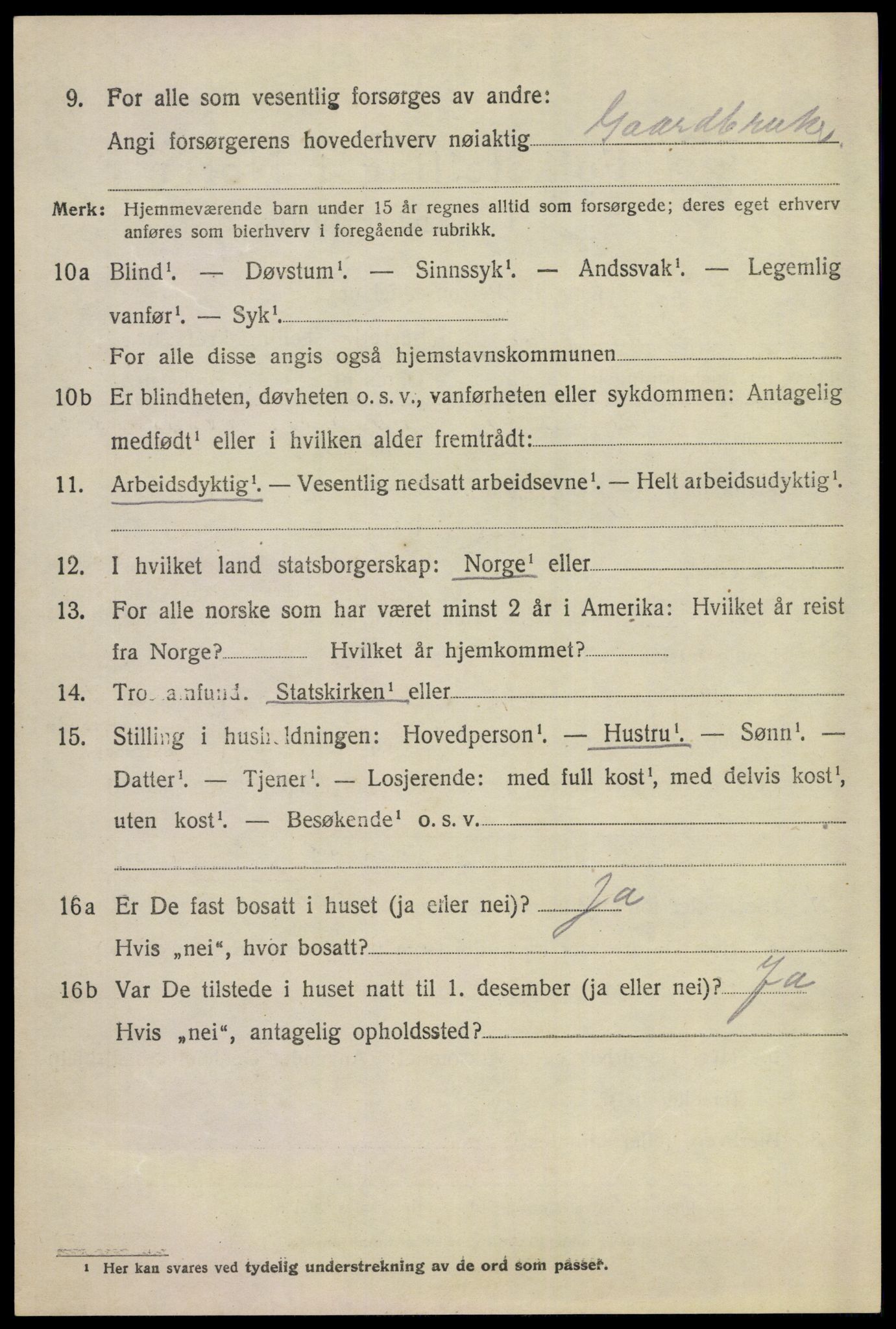 SAKO, 1920 census for Ål, 1920, p. 3077