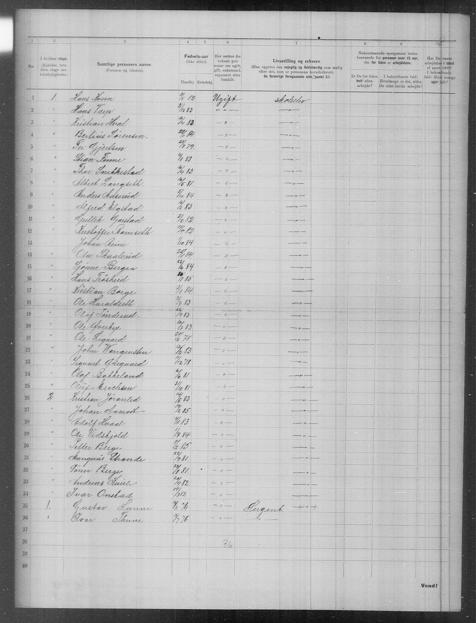 OBA, Municipal Census 1903 for Kristiania, 1903, p. 6139