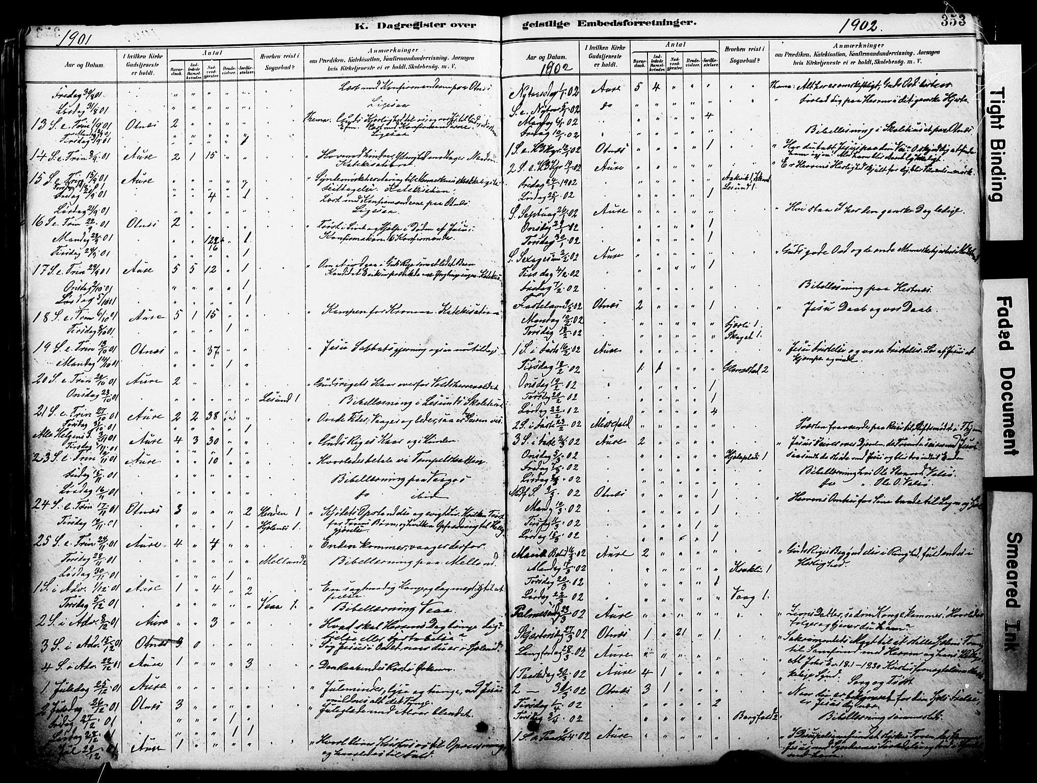 Ministerialprotokoller, klokkerbøker og fødselsregistre - Møre og Romsdal, AV/SAT-A-1454/578/L0907: Parish register (official) no. 578A06, 1887-1904, p. 353