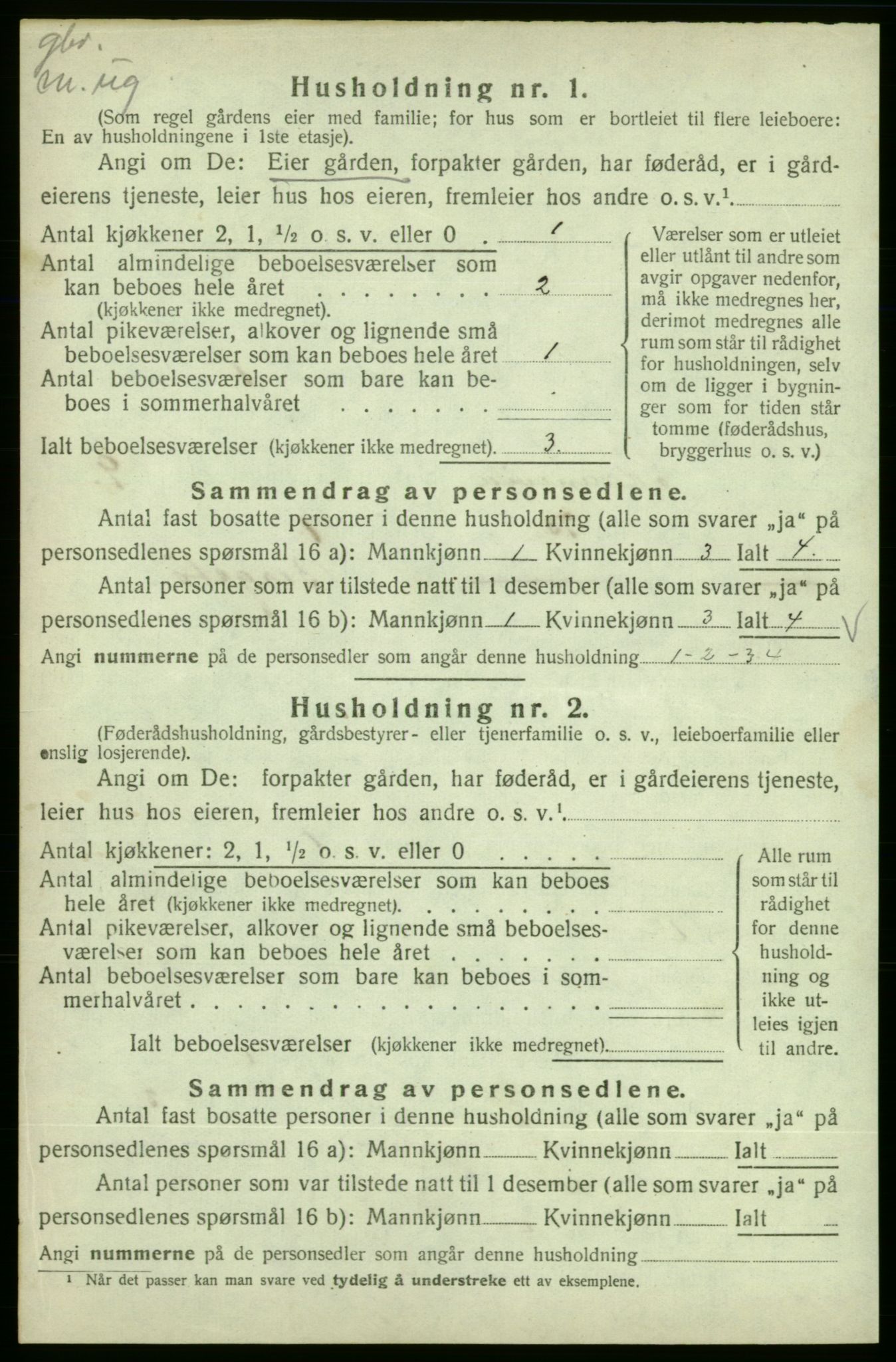 SAB, 1920 census for Skånevik, 1920, p. 1090