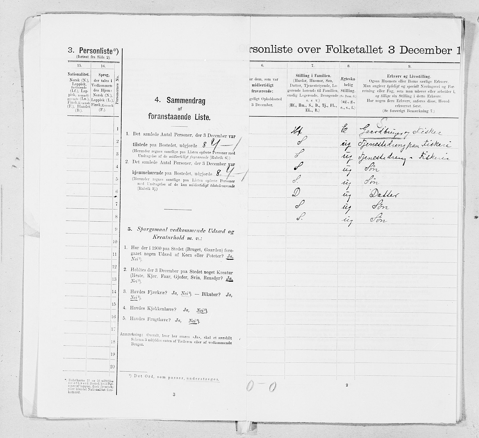 SAT, 1900 census for Alstahaug, 1900, p. 16