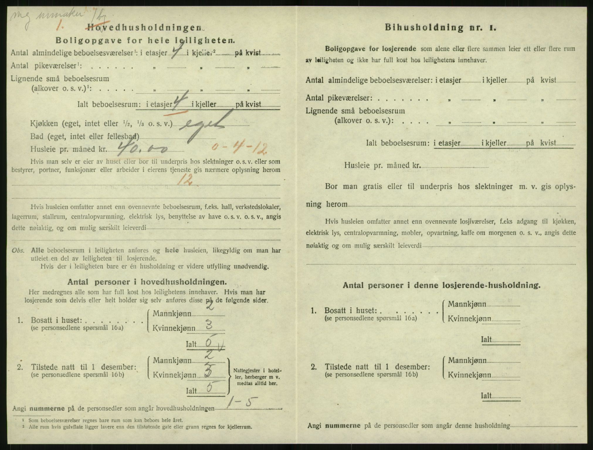 SAT, 1920 census for Levanger town, 1920, p. 999