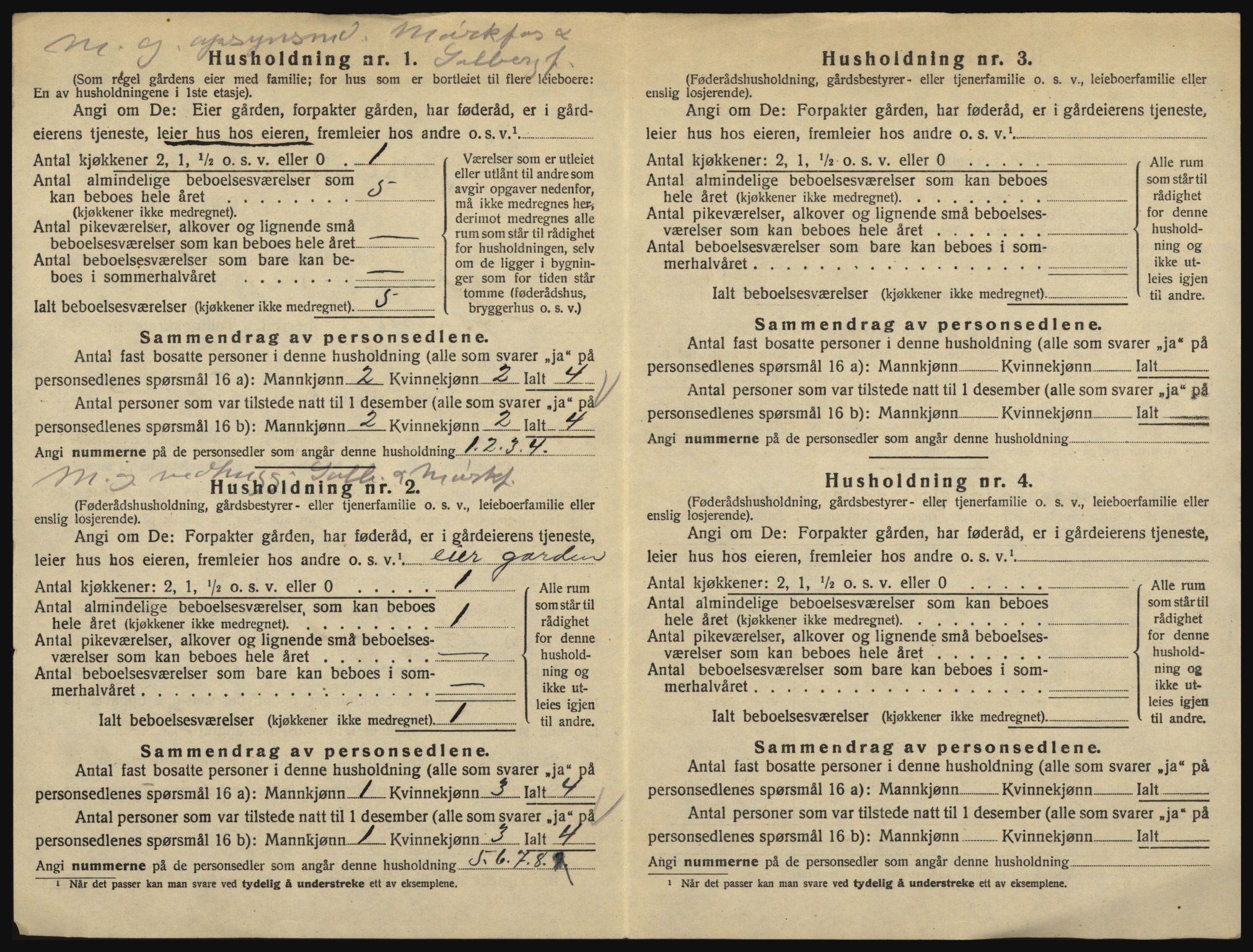 SAO, 1920 census for Askim, 1920, p. 1404