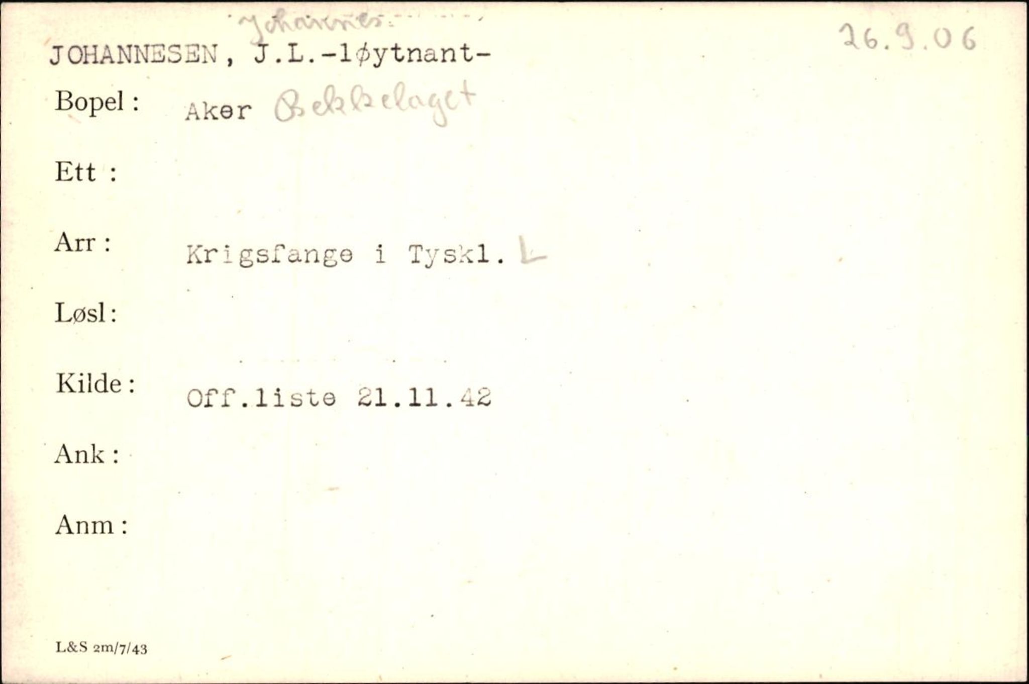 Forsvaret, Forsvarets krigshistoriske avdeling, AV/RA-RAFA-2017/Y/Yf/L0200: II-C-11-2102  -  Norske krigsfanger i Tyskland, 1940-1945, p. 523