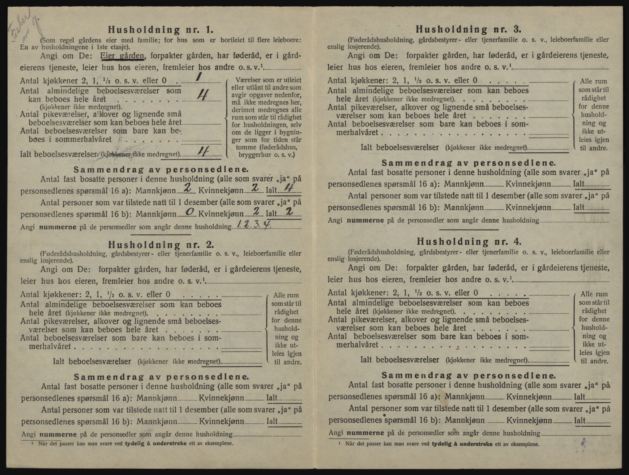 SATØ, 1920 census for Alta, 1920, p. 45