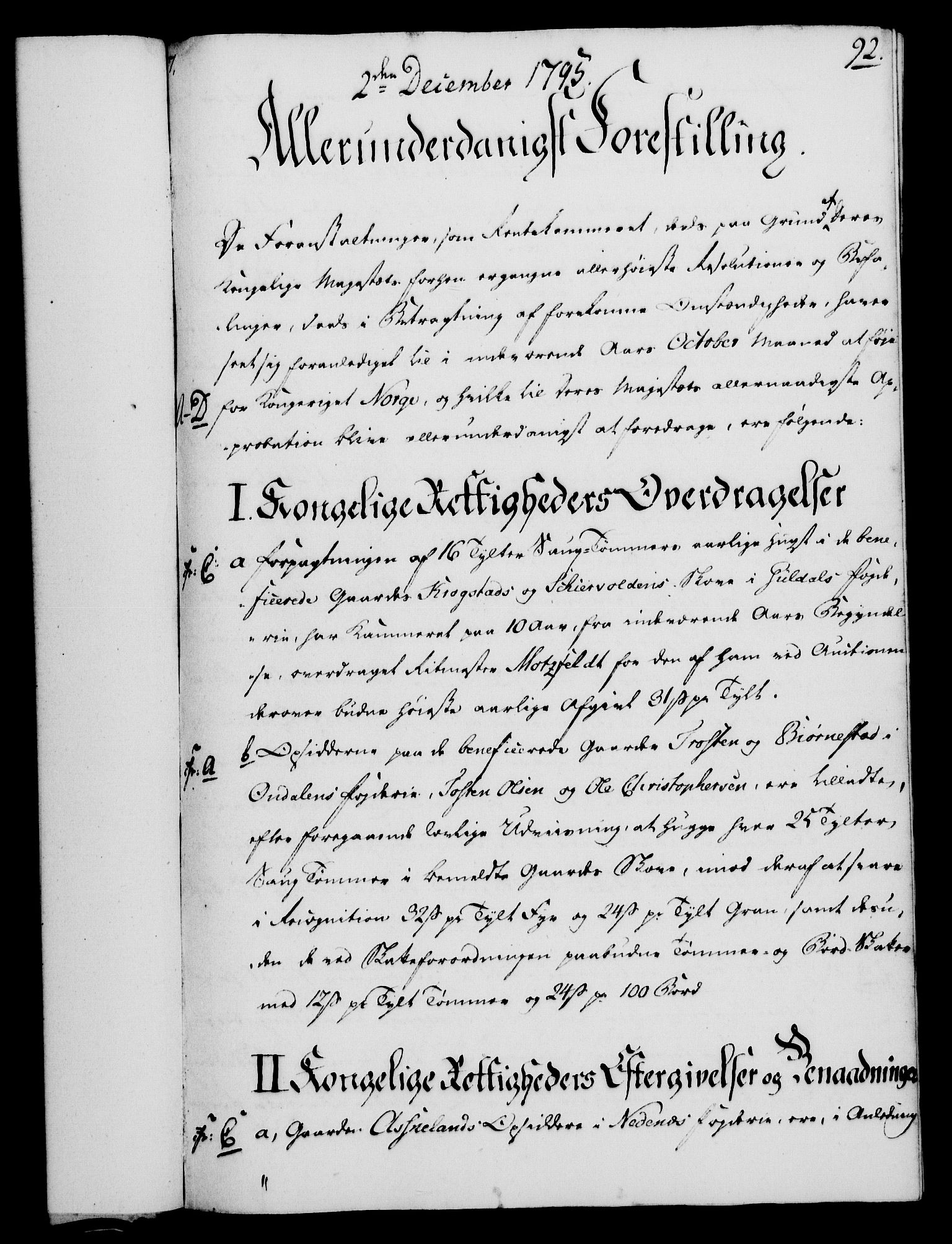Rentekammeret, Kammerkanselliet, RA/EA-3111/G/Gf/Gfa/L0077: Norsk relasjons- og resolusjonsprotokoll (merket RK 52.77), 1795, p. 438